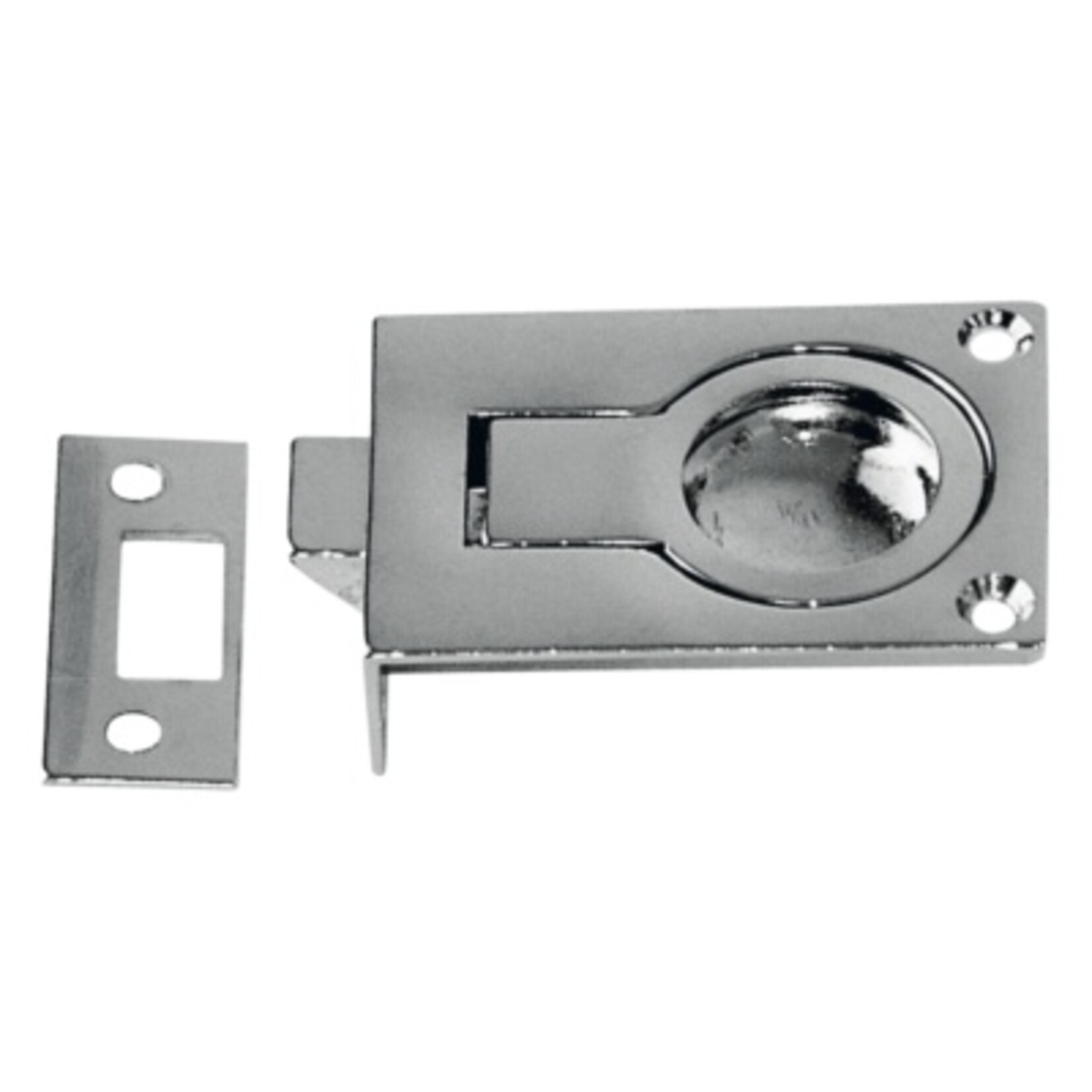 Plastimo Flush ring pull & latch chr.br 58x40