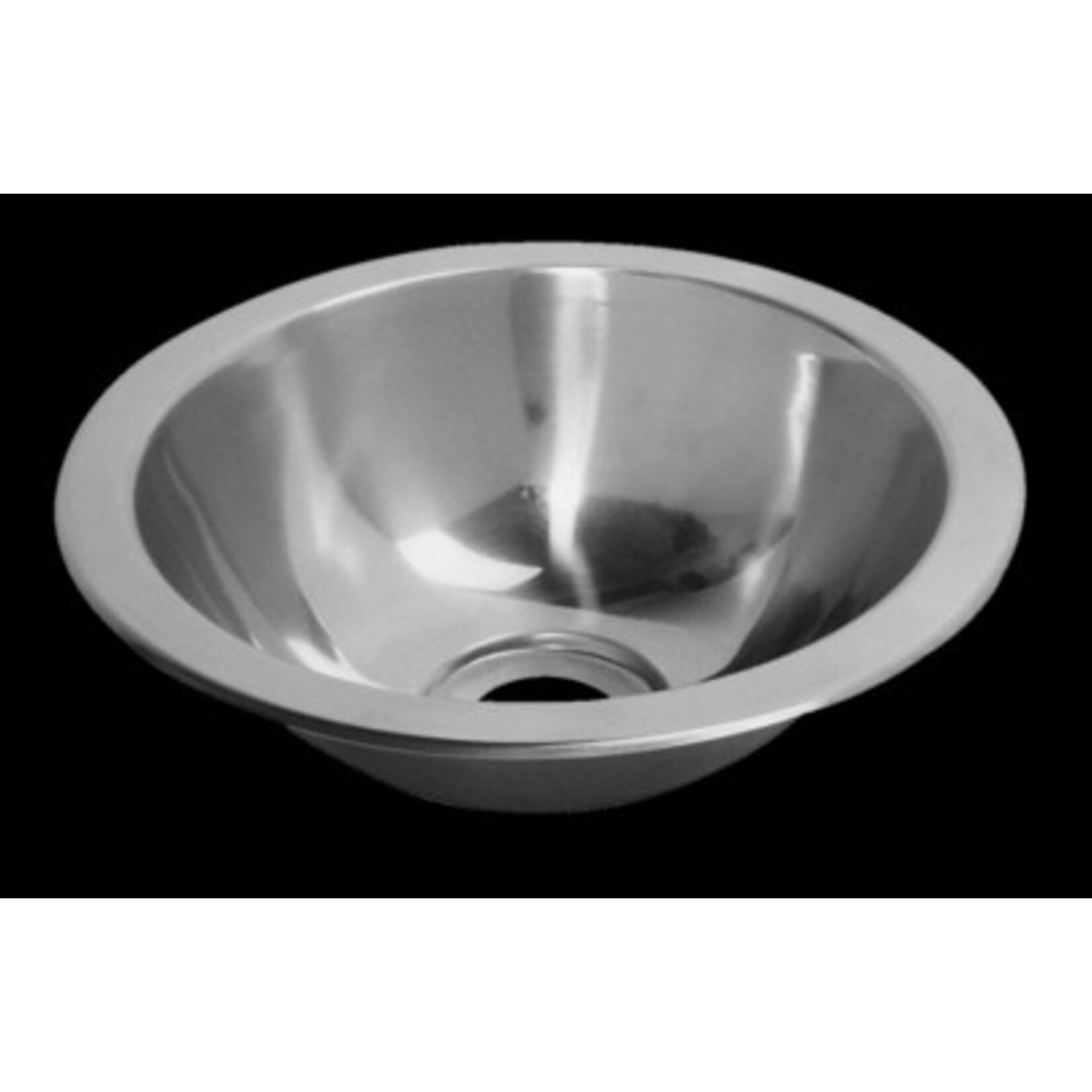 Plastimo St.s round sink 300x145 + bung