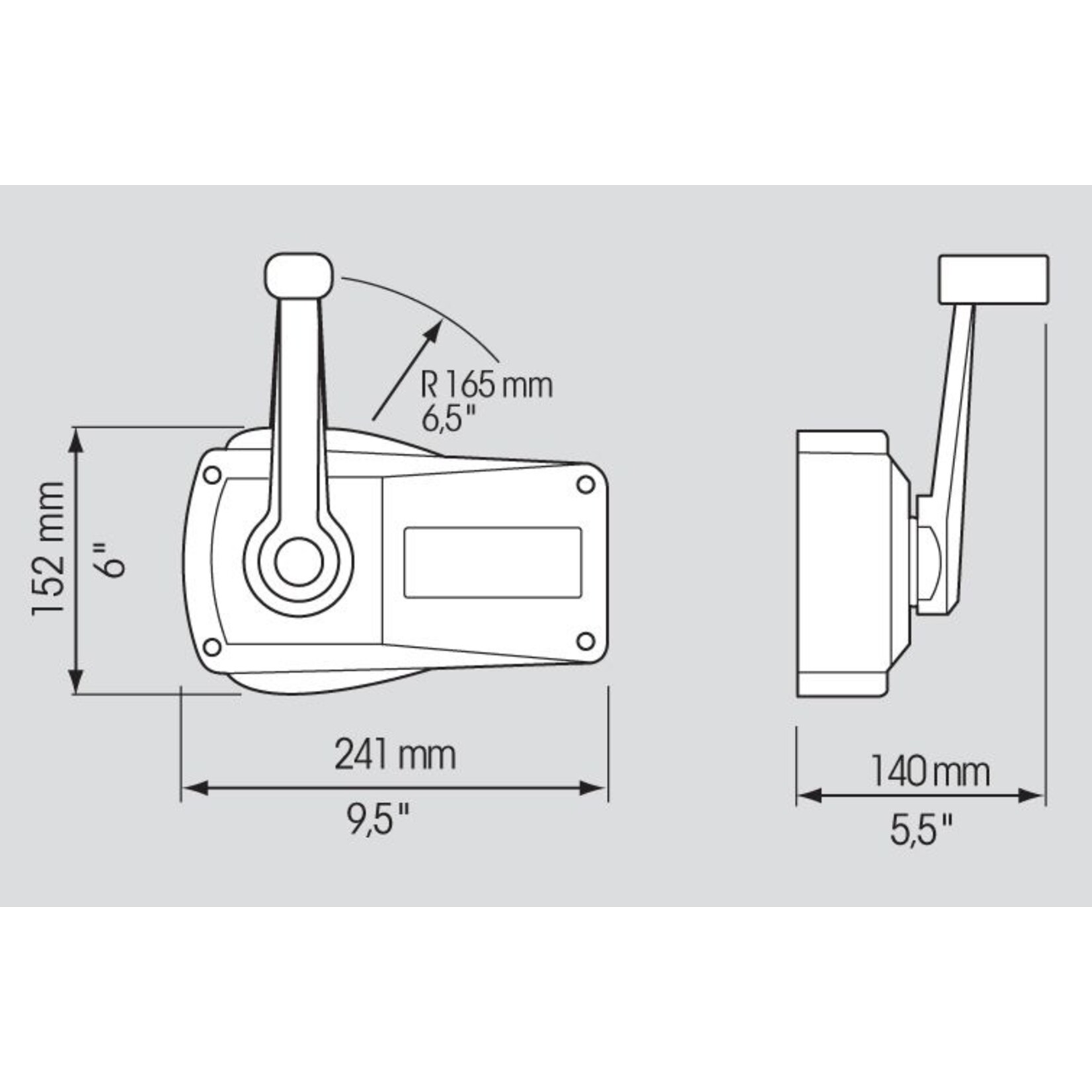 Plastimo Control unit.b89 mono white+lock