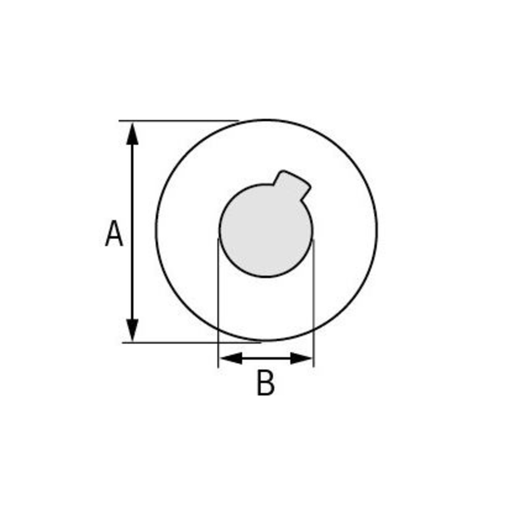 Plastimo Lock ring for 22/25 shaft st.steel