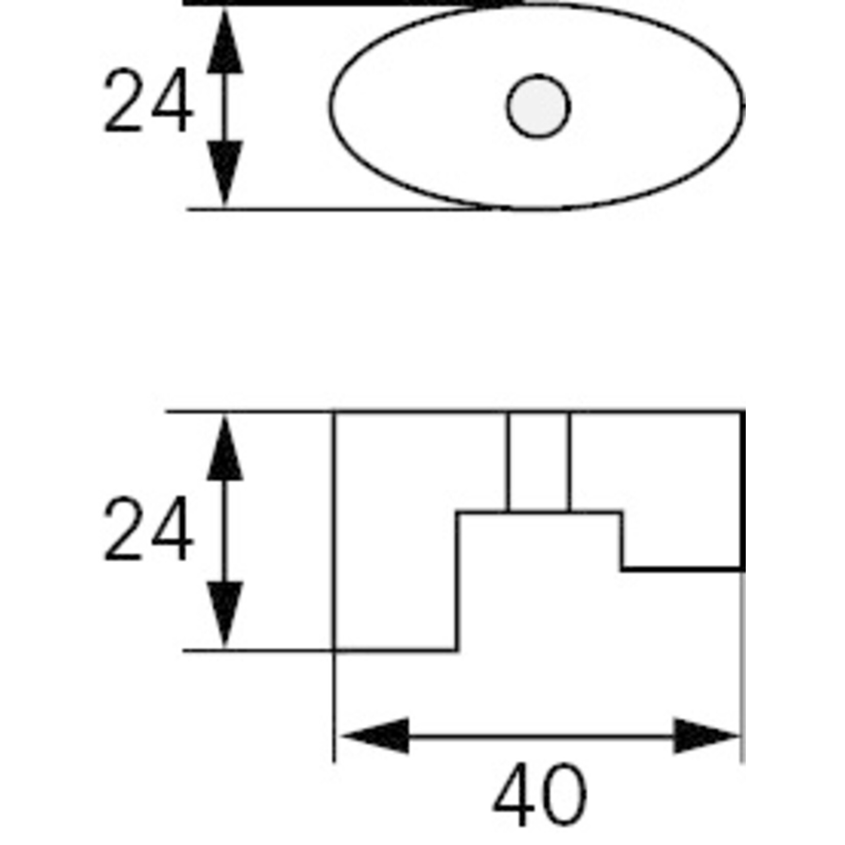 Plastimo Anode zc vetus for propell. kw3 0.05 kg