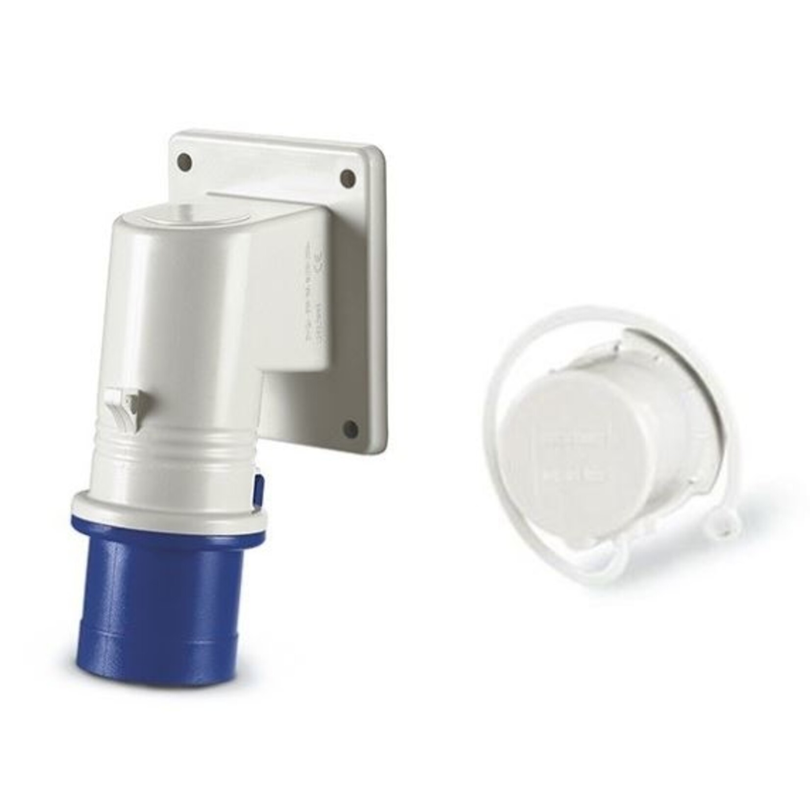 Plastimo Socket 16a 2 + t blue ip44