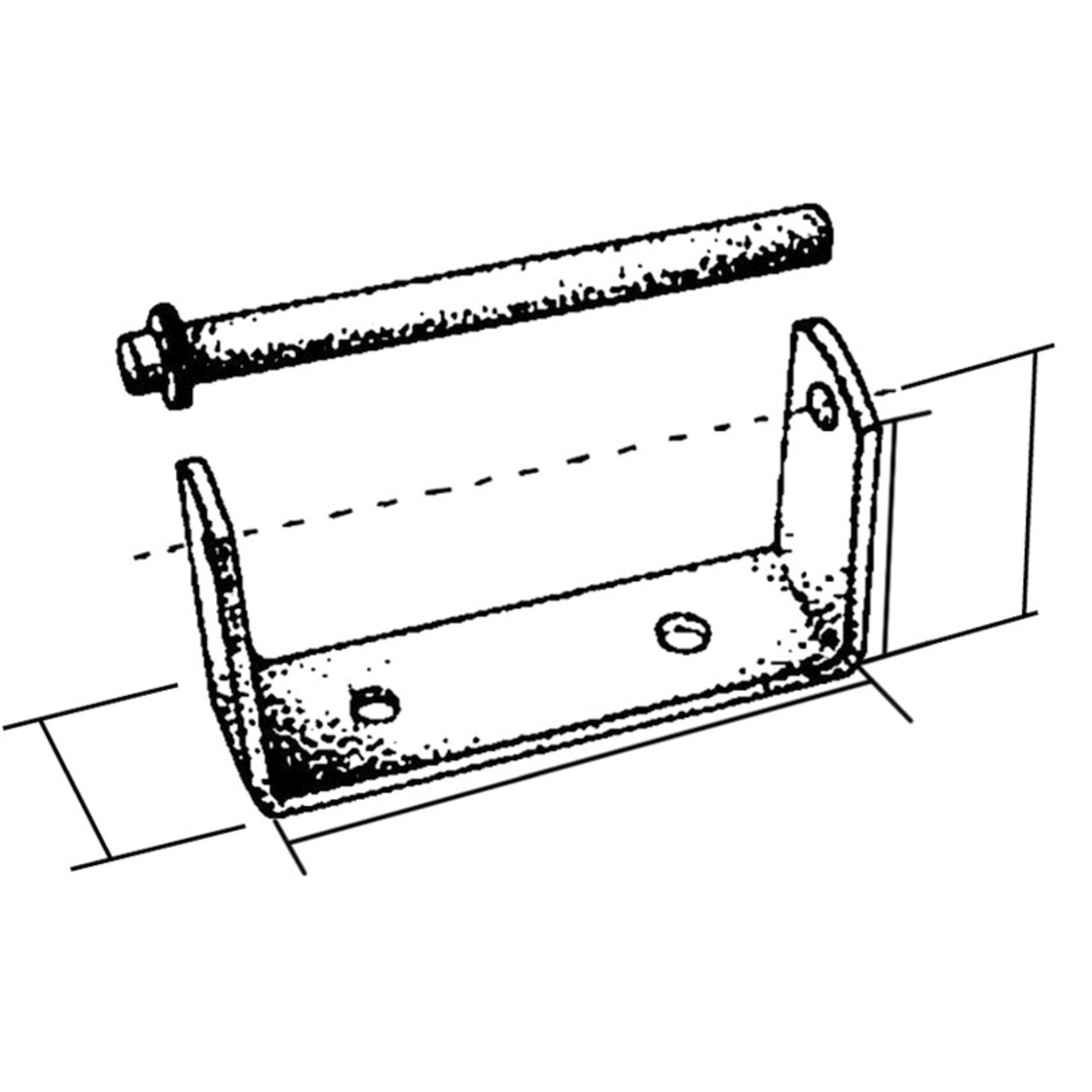 Plastimo U stirrup bracket mini d.22mm