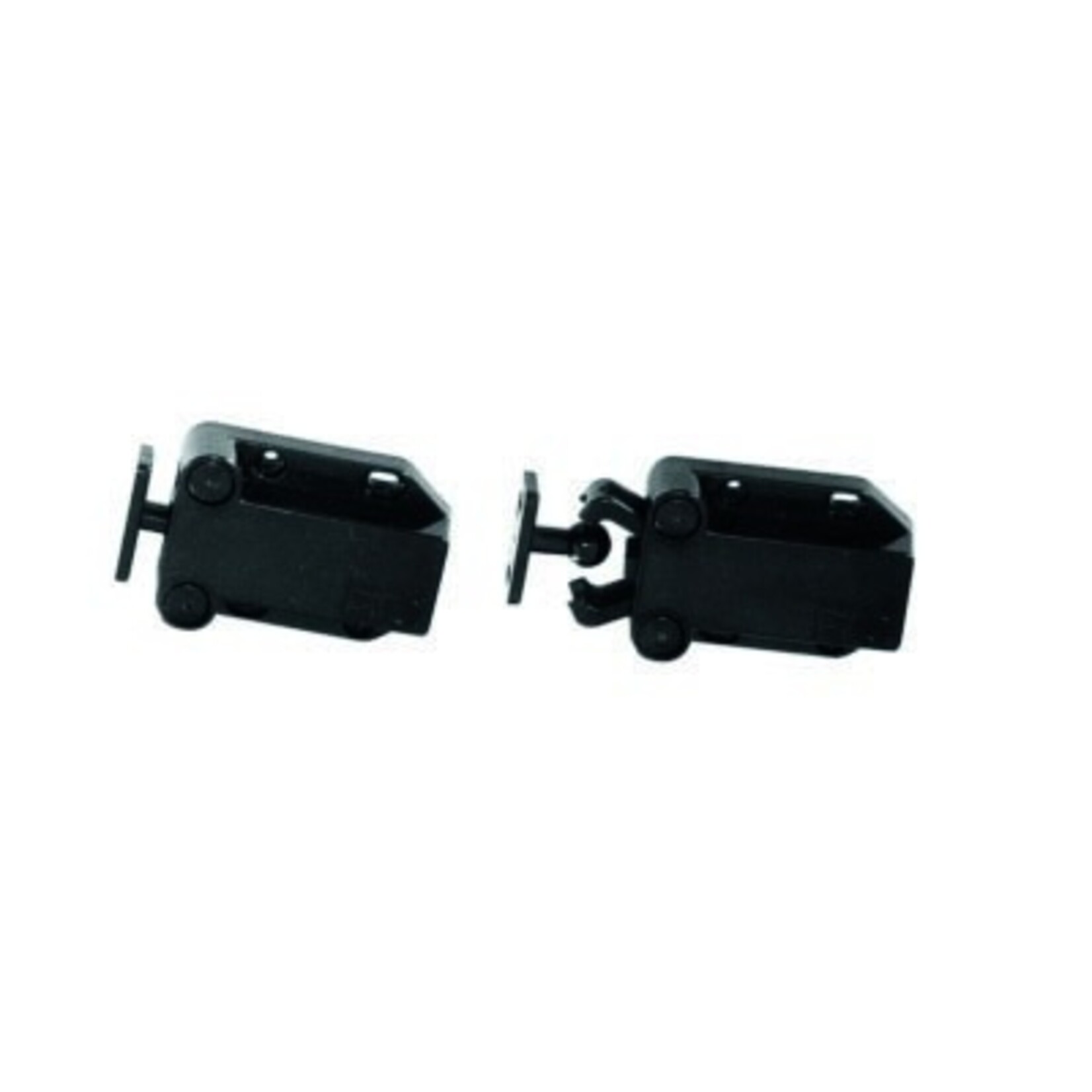 Plastimo Black plastic latch with button