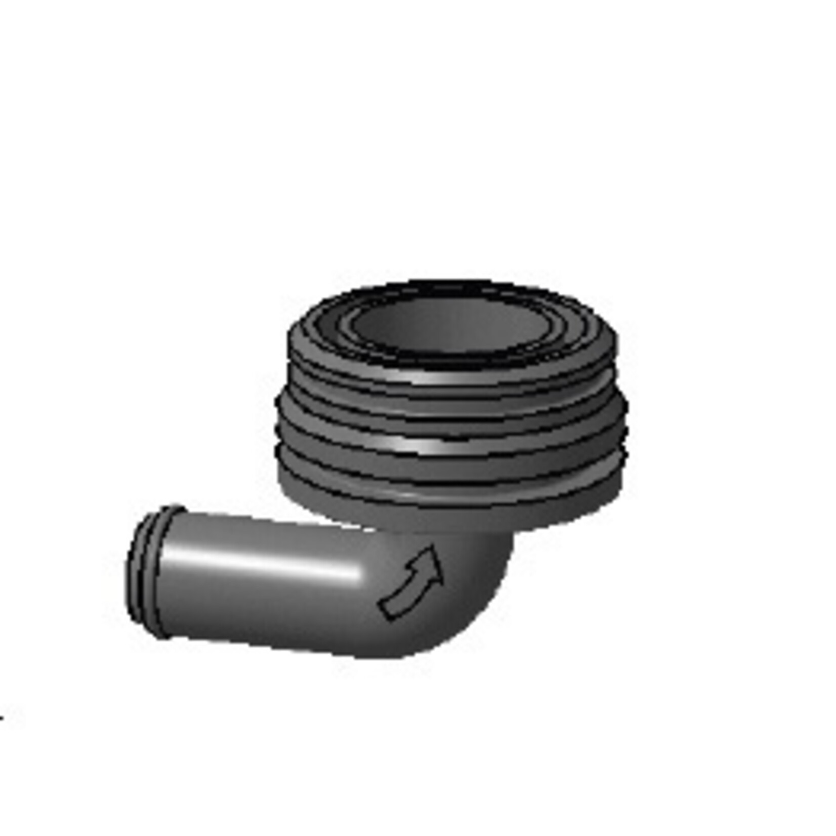 Plastimo Elbow inlet 19mm + o ring