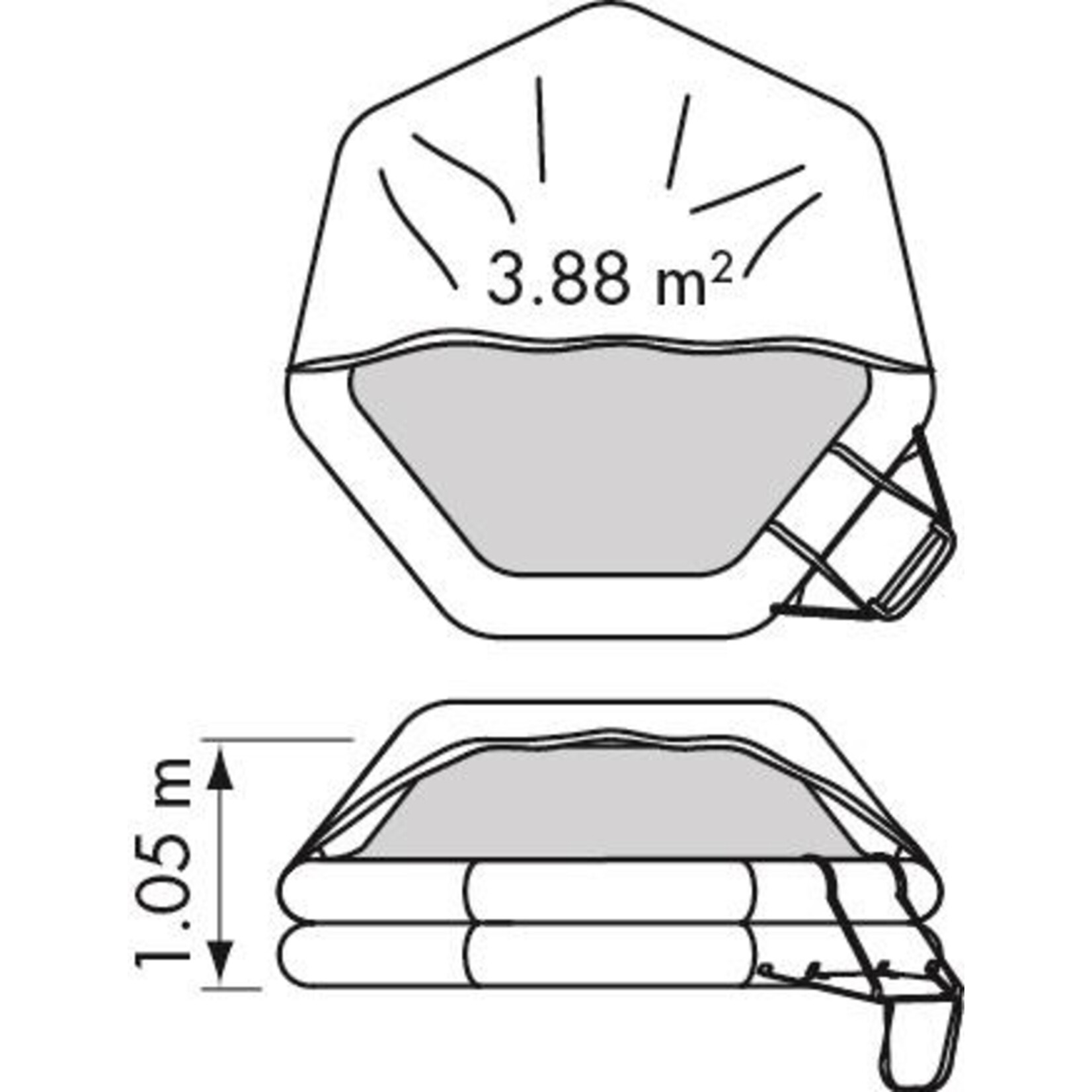 Plastimo Liferaft transocean isaf 10p e<24 h cont