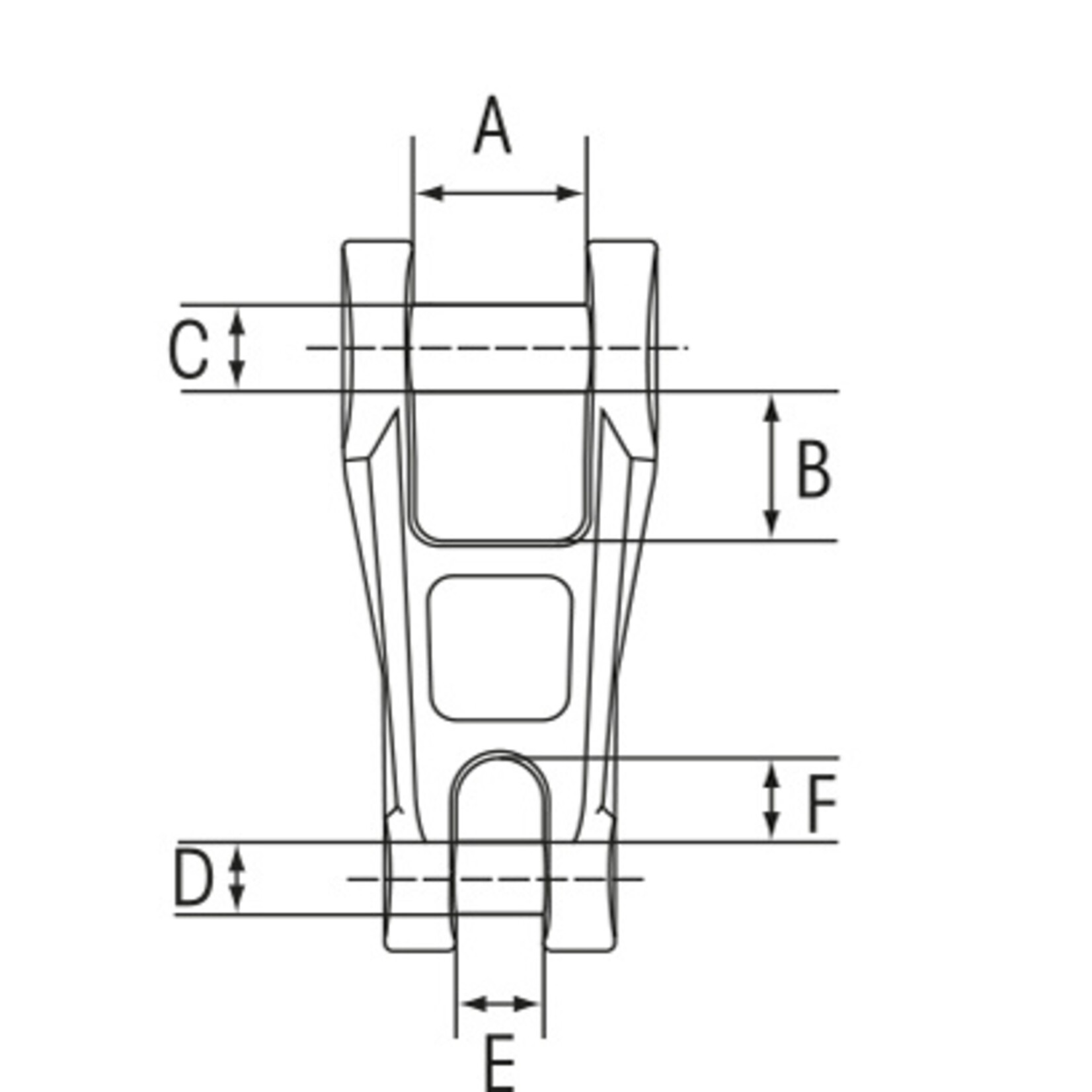 Plastimo Anchor connector dia 8mm galva.steel