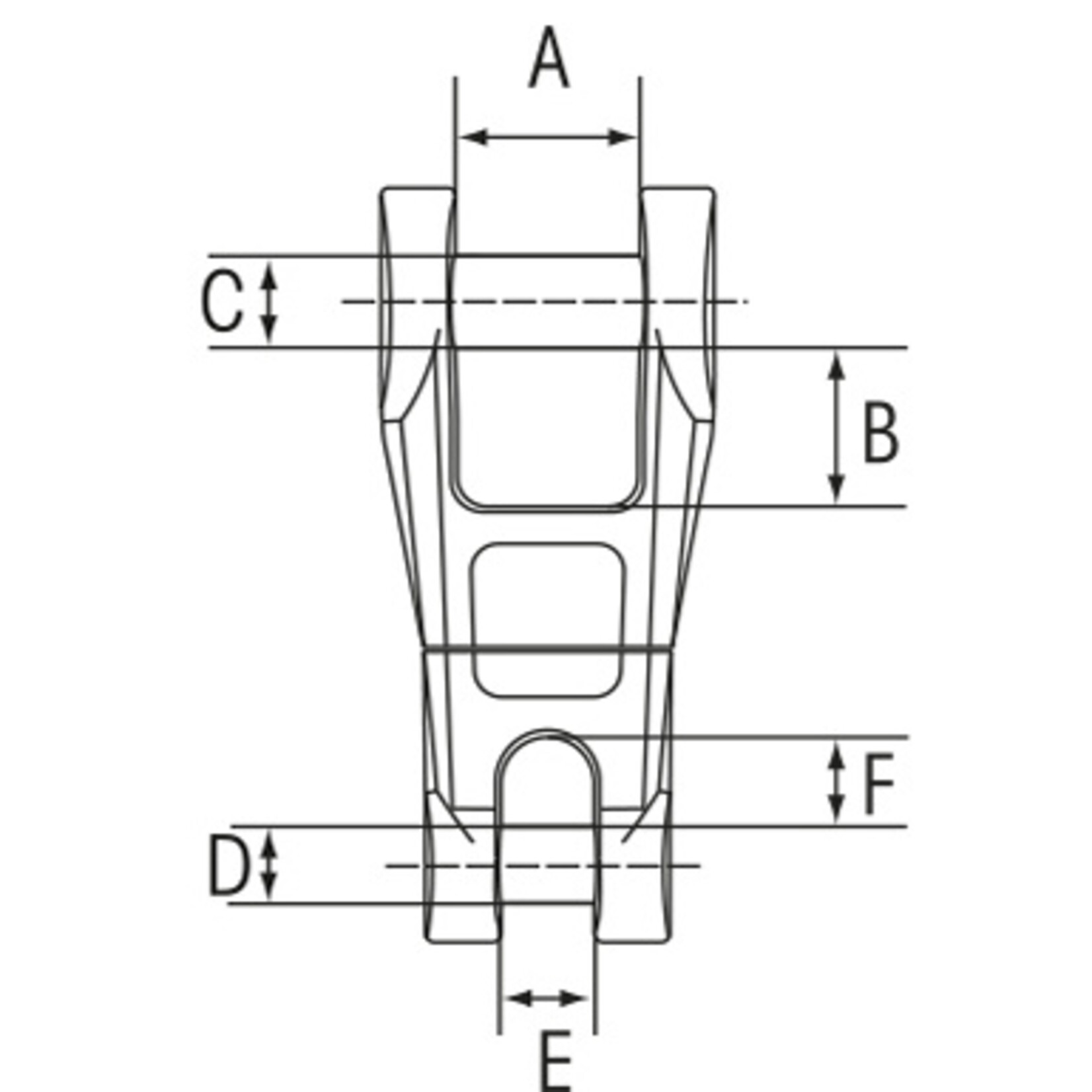 Plastimo Anchor connector dia 8mm st/steel w/swiv