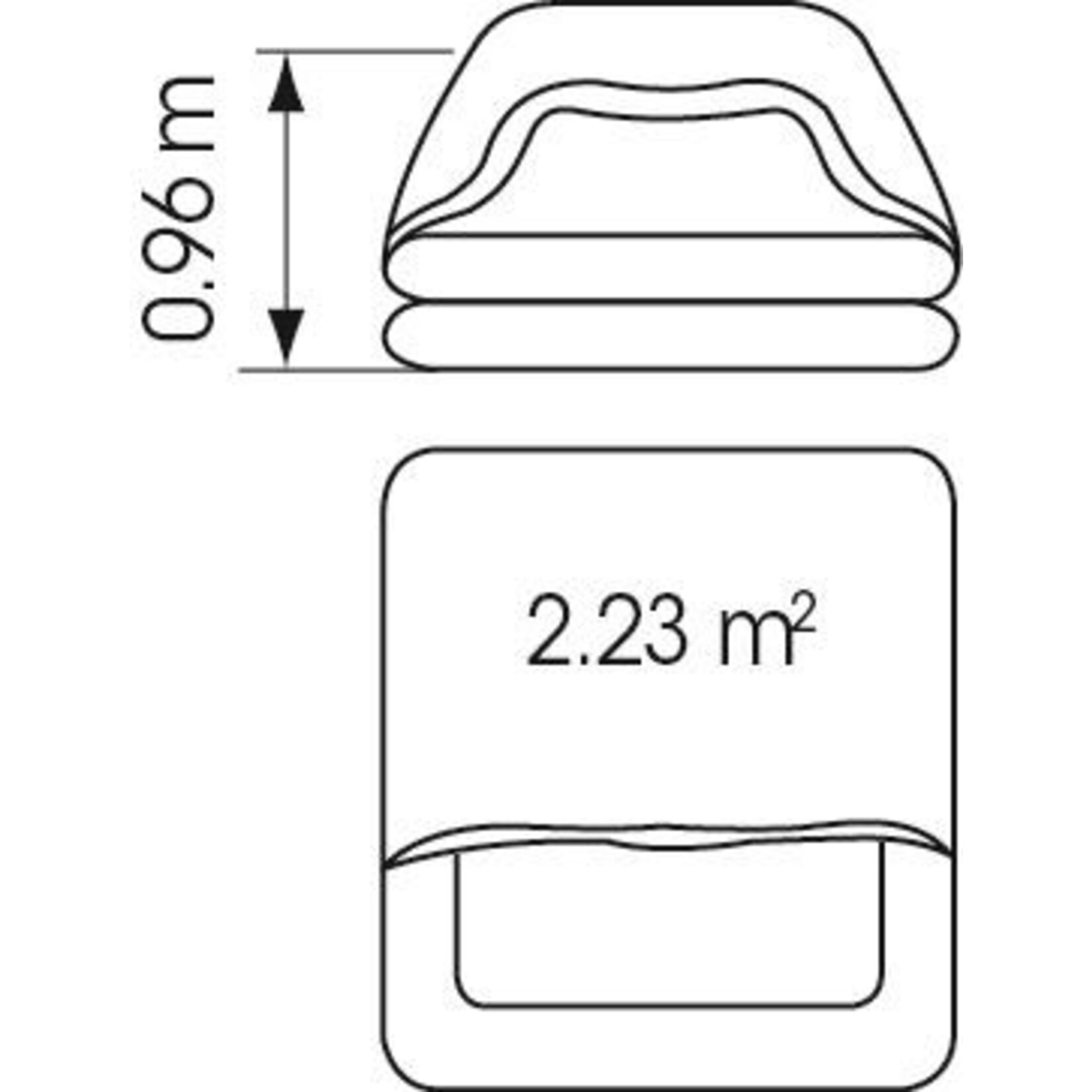 Plastimo Liferaft cruiser 6p std canister