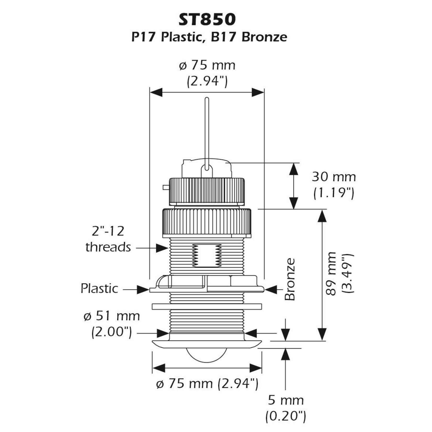 Plastimo Airmar st850 speed 45kt t-hull tdx