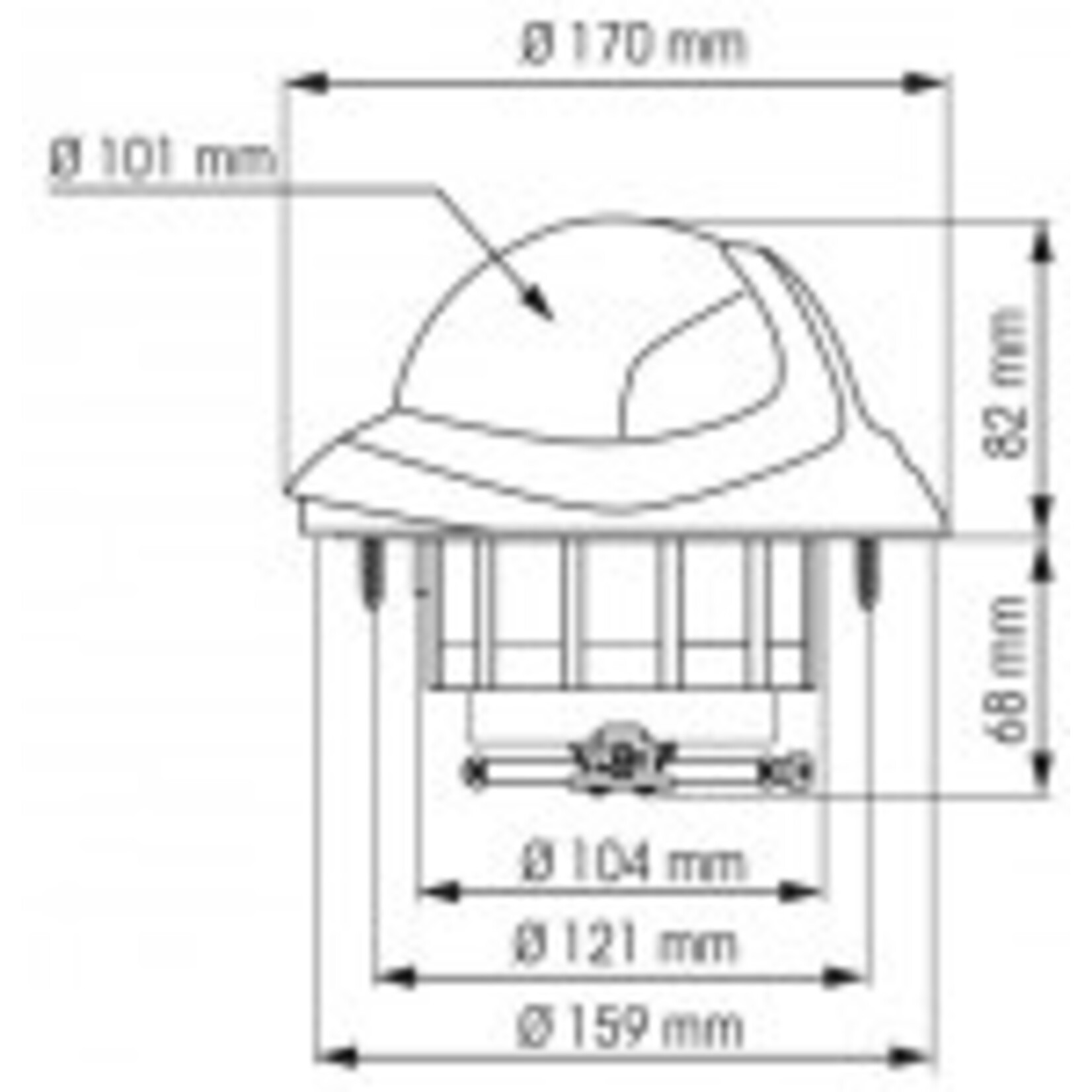 Plastimo Compass olym115 whi flush.bla con card