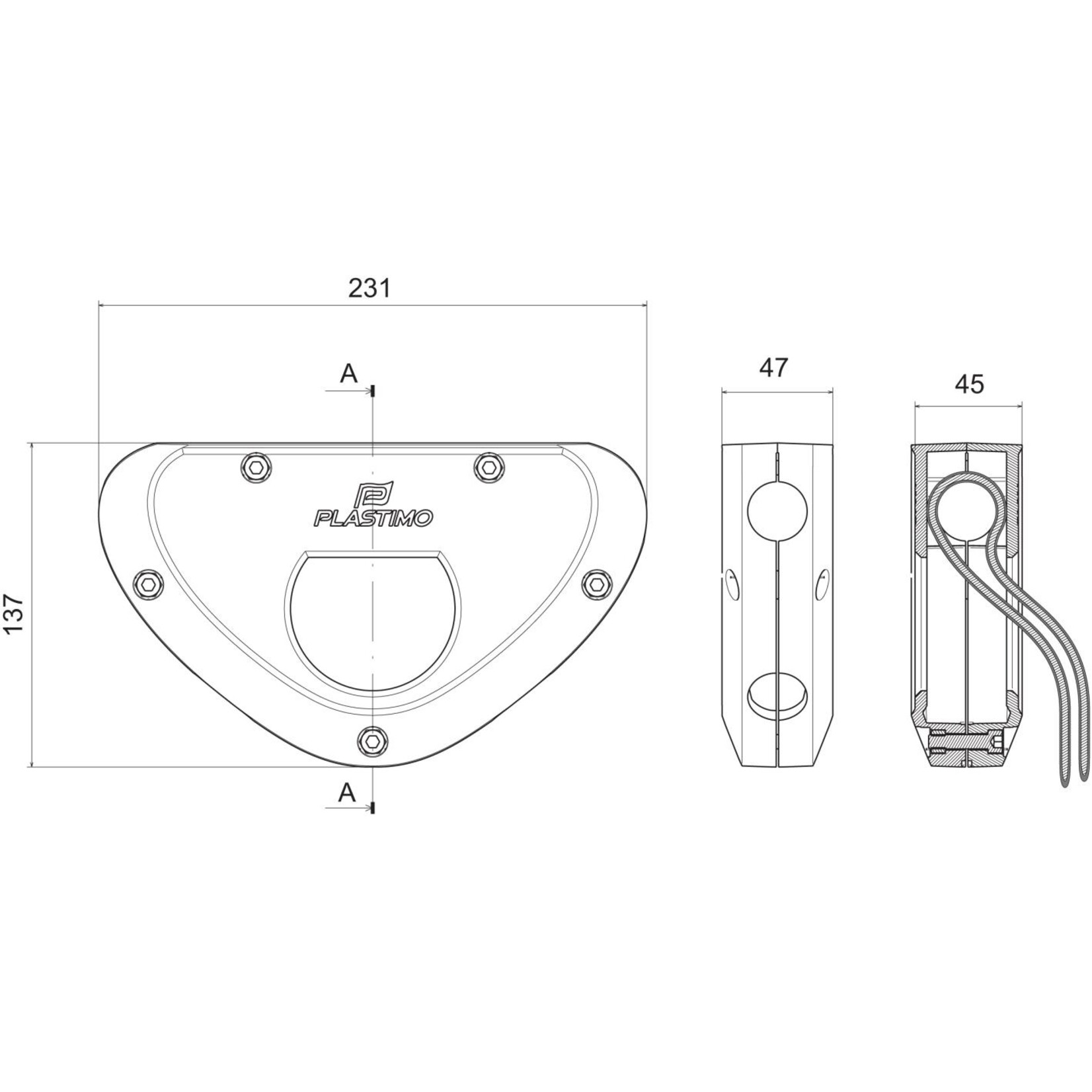 Plastimo Support moteur dannex blanc