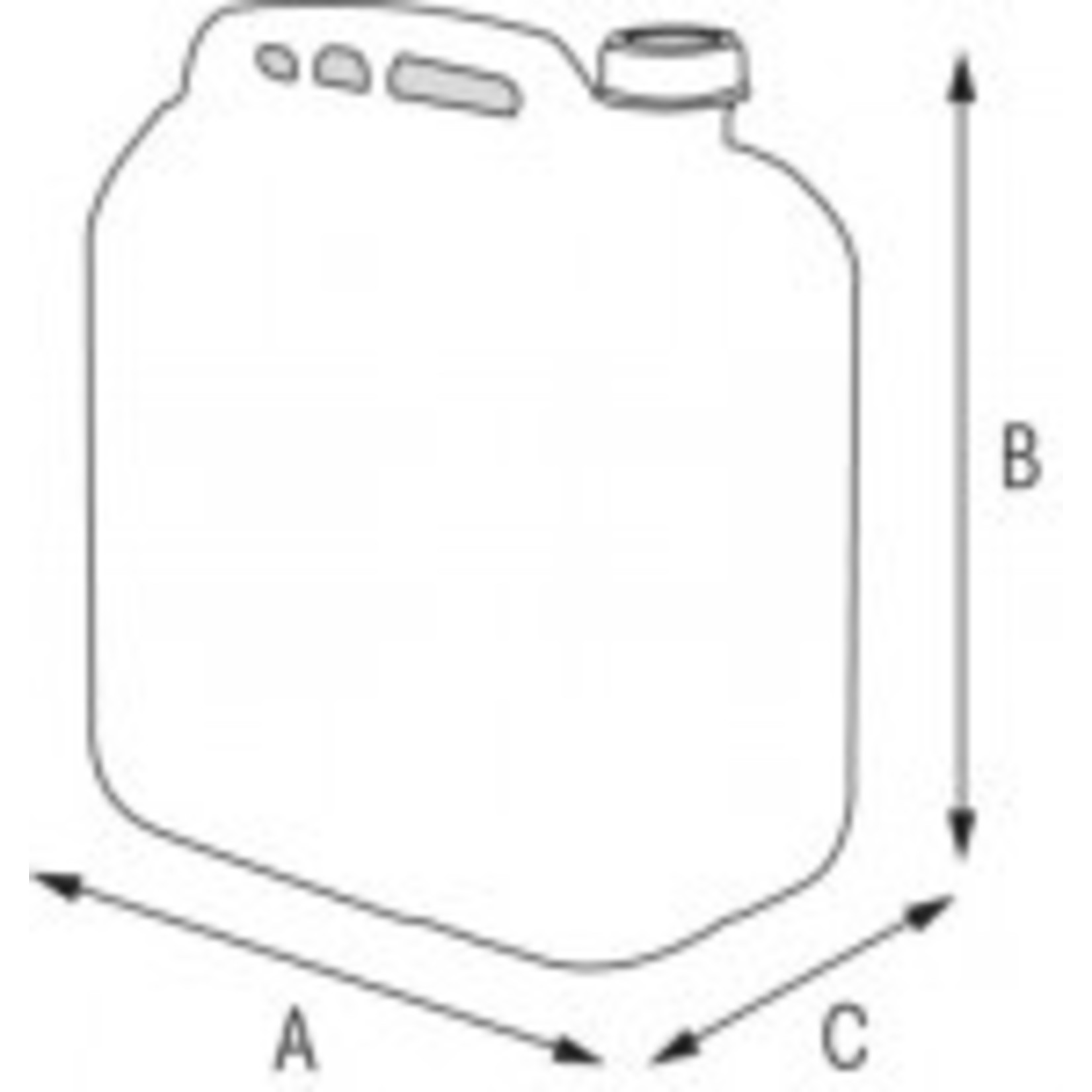 Plastimo Jerrycan fuel 10l + spout