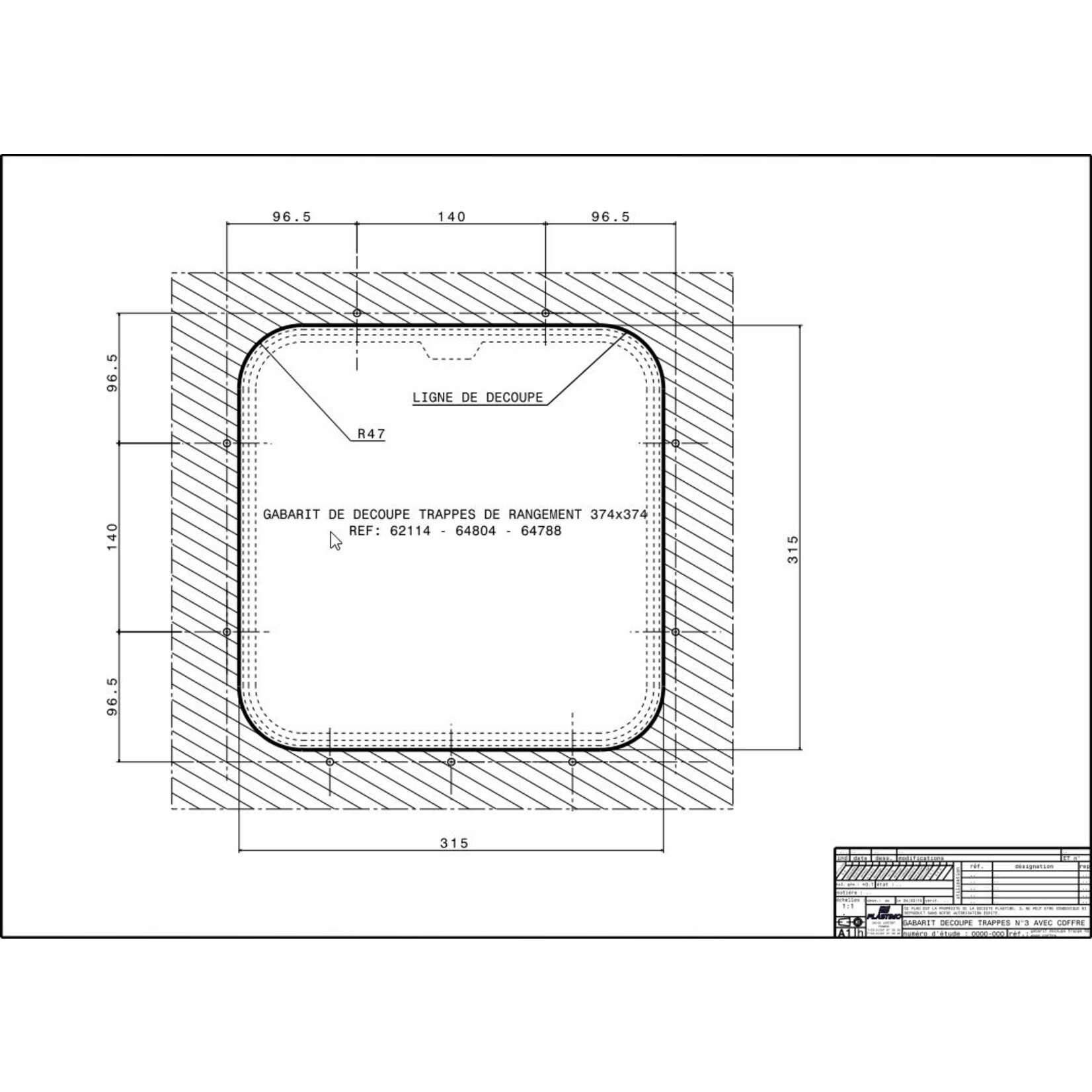 Plastimo Trappe top 374x374 white+boite