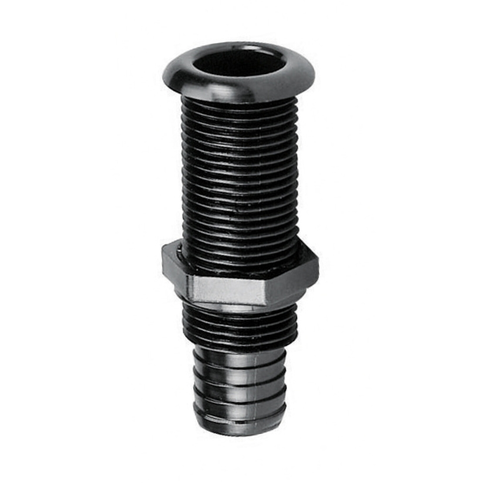 Plastimo Ribbed thru-h fit. dia 25 stand. flange