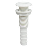 Plastimo Ribbed thru-h fit. dia 15 flush flange w