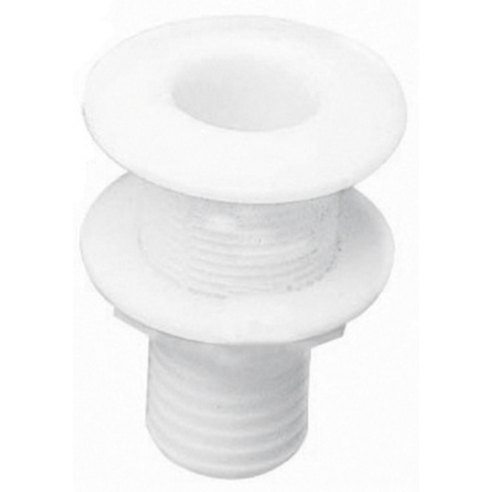 Plastimo Ribbed thru-h fit. dia 15 flush flange w