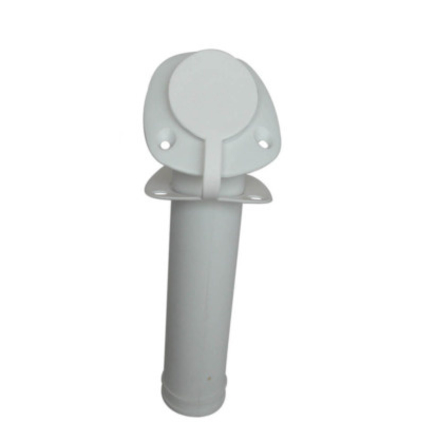 Plastimo Rod holder angl.fl-mount+cap d.40mm wh