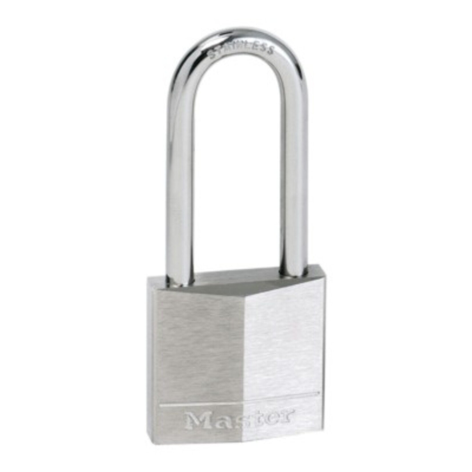 Padlock chr.brass 40mm st.st 51mm shackl