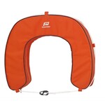 Plastimo Horseshoe buoy+zip orange