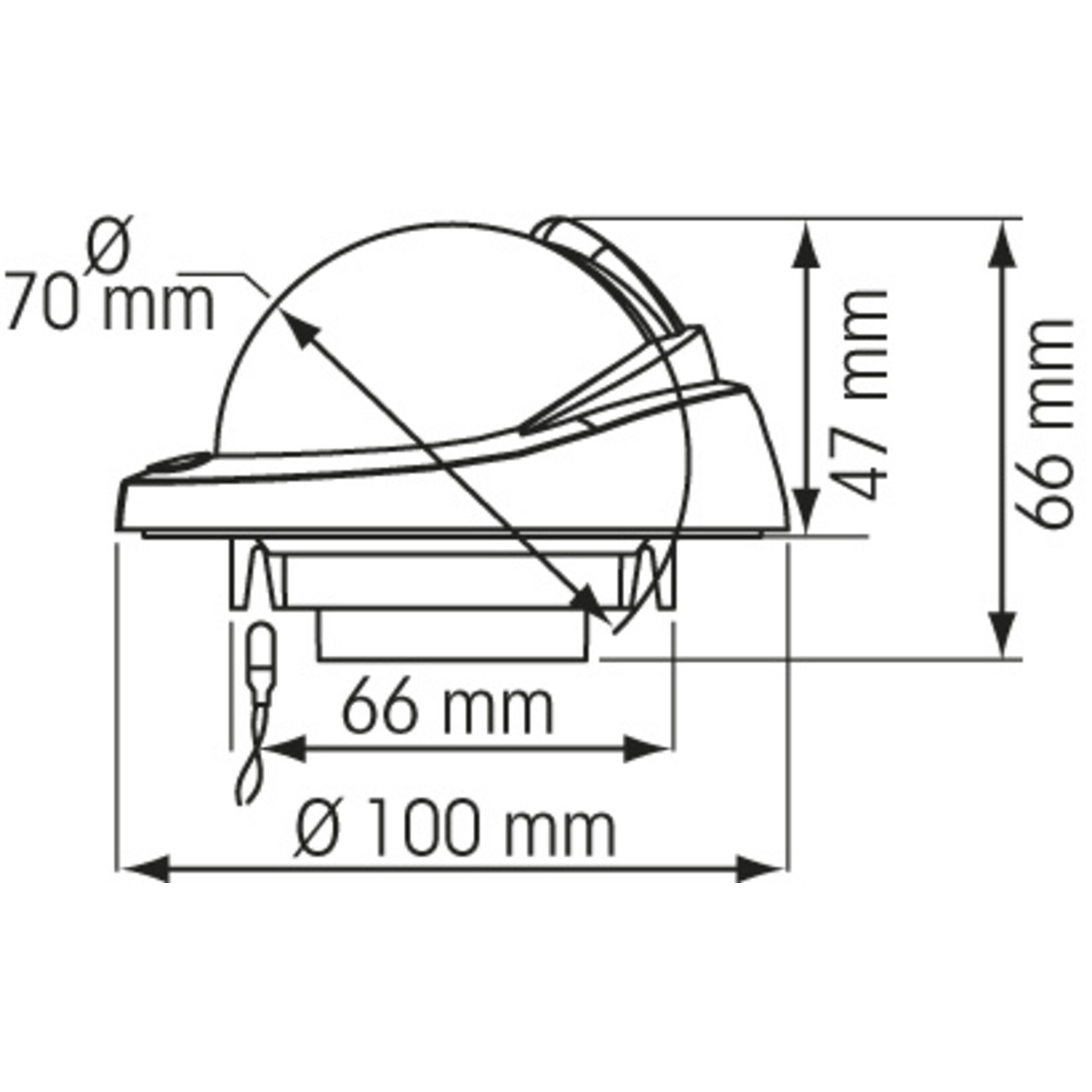 Plastimo Compass off75 flush wh/wh card z/abc