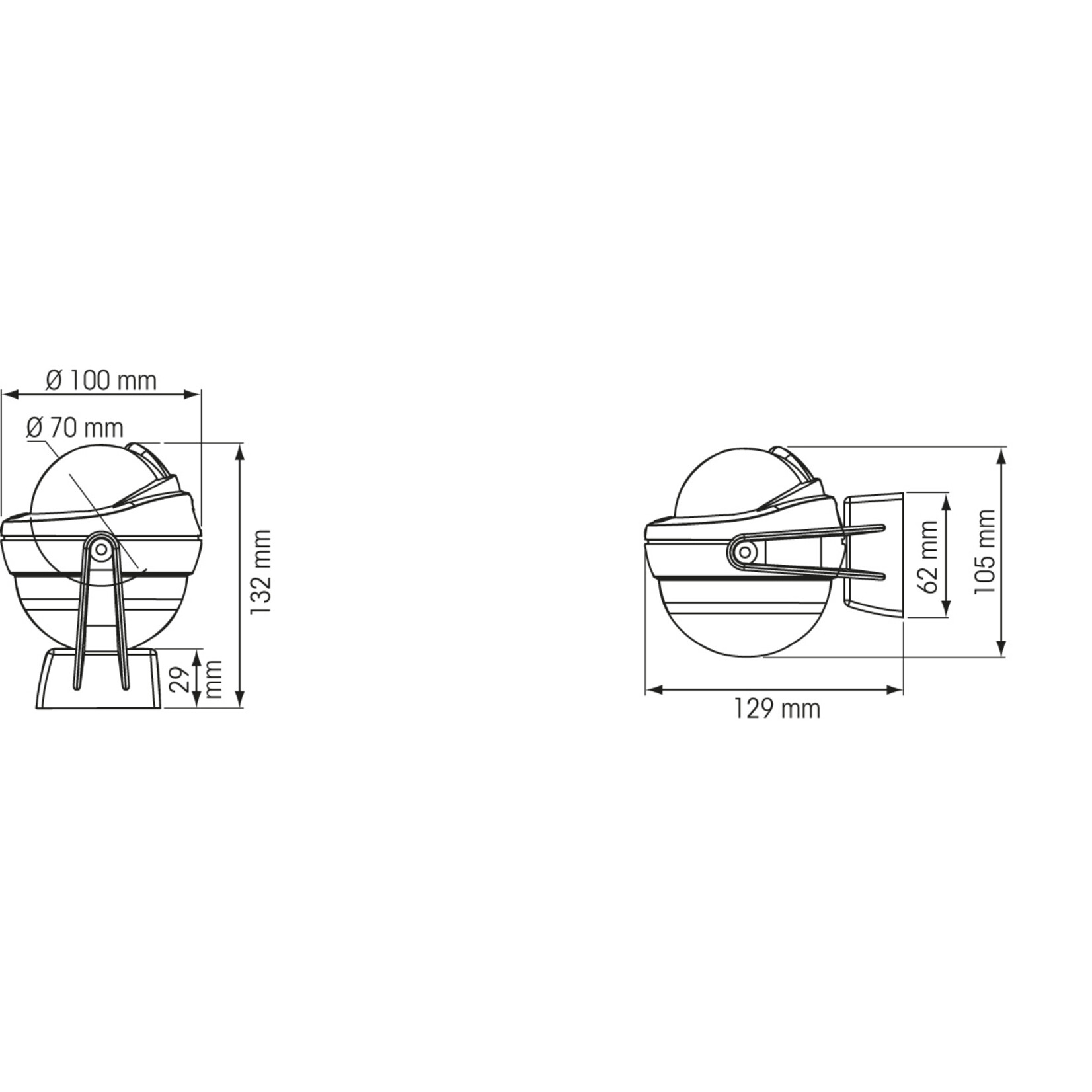 Plastimo Compass off75 bracket wh./wh/ card z/abc