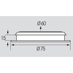 Plastimo Downlight led vega 75 wht