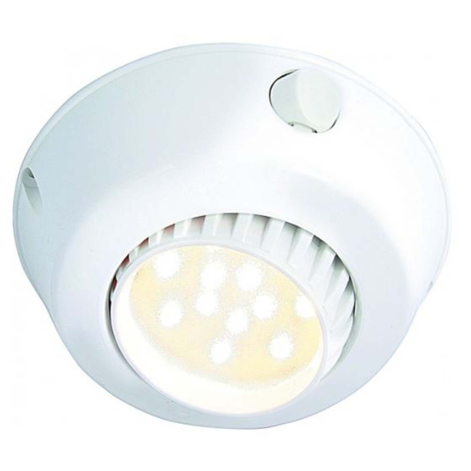 Plastimo Downlight led comet adjust. switch wht