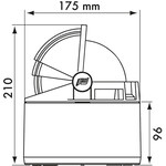 Plastimo Olympic 135 compass. black abc