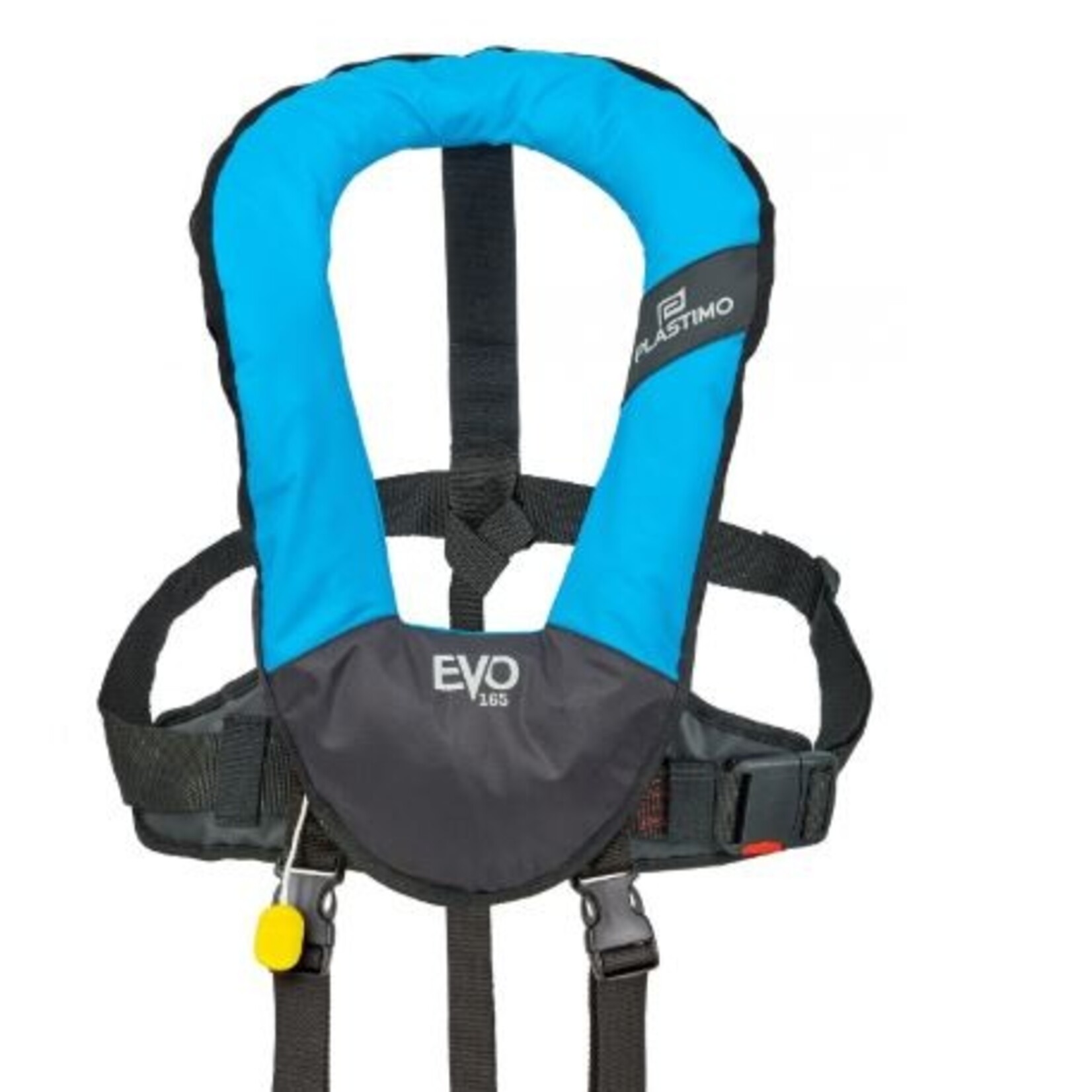 Plastimo Evo 165 ii manual turquoise with harness.