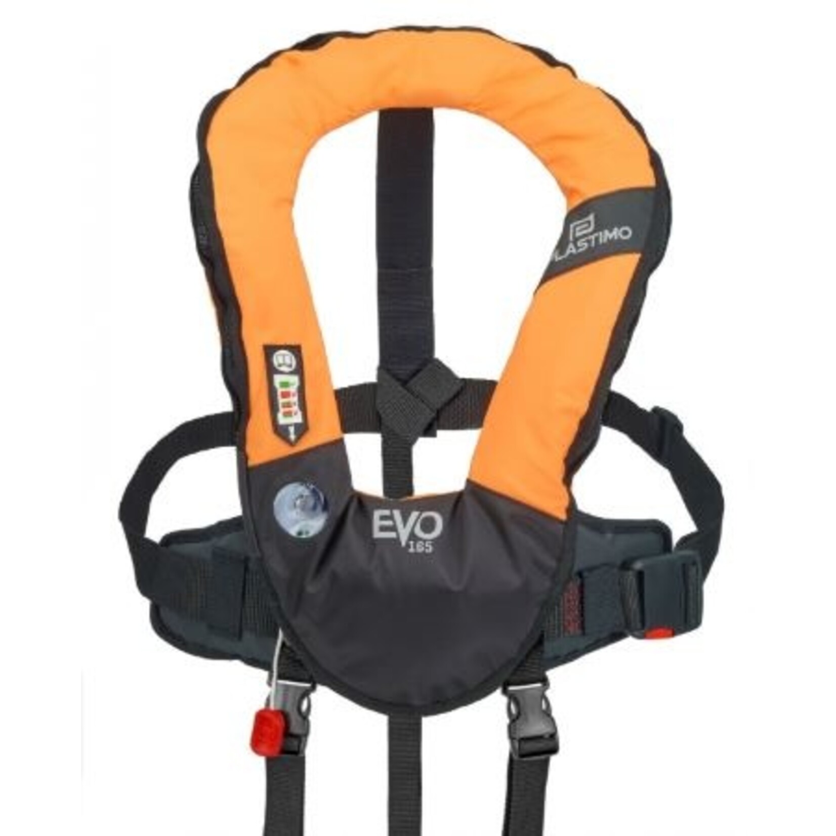 Plastimo Evo 165 ii auto ps orange with harness.