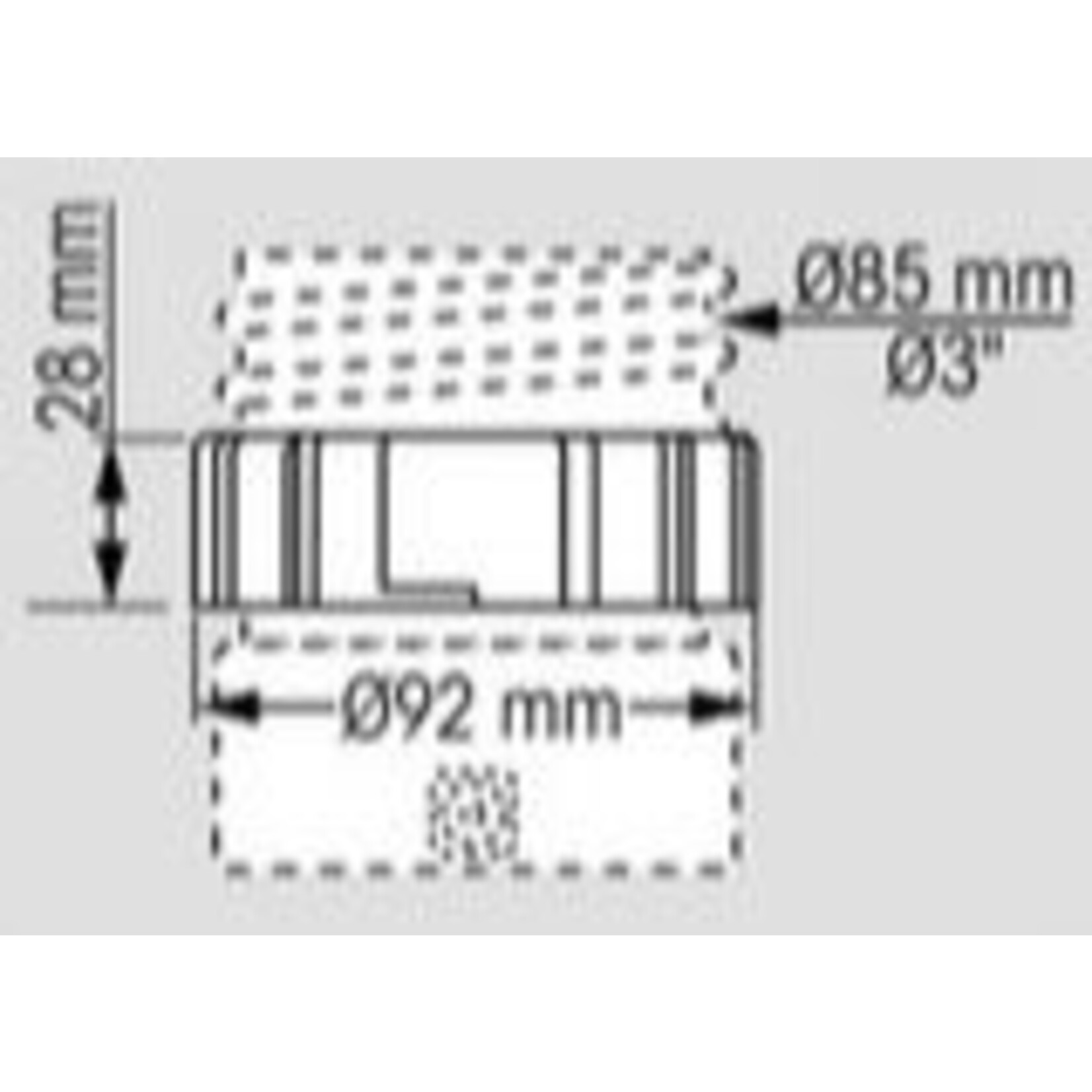 Plastimo Half flanges d75mm (top & bottom)