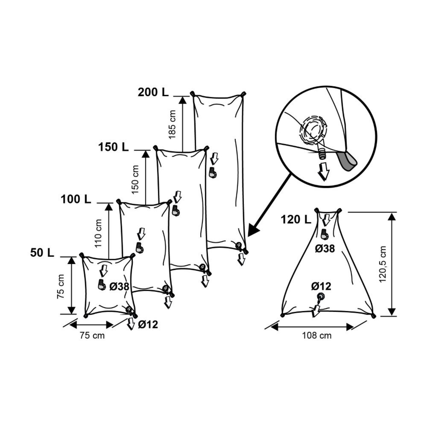 Plastimo Water tank flexible 35l