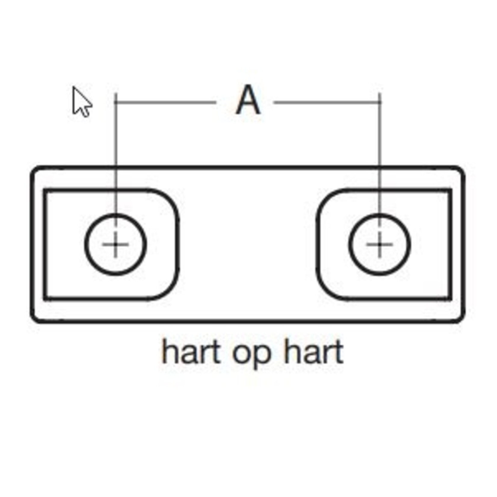 Harken Bolt down fairlead - 12mm single