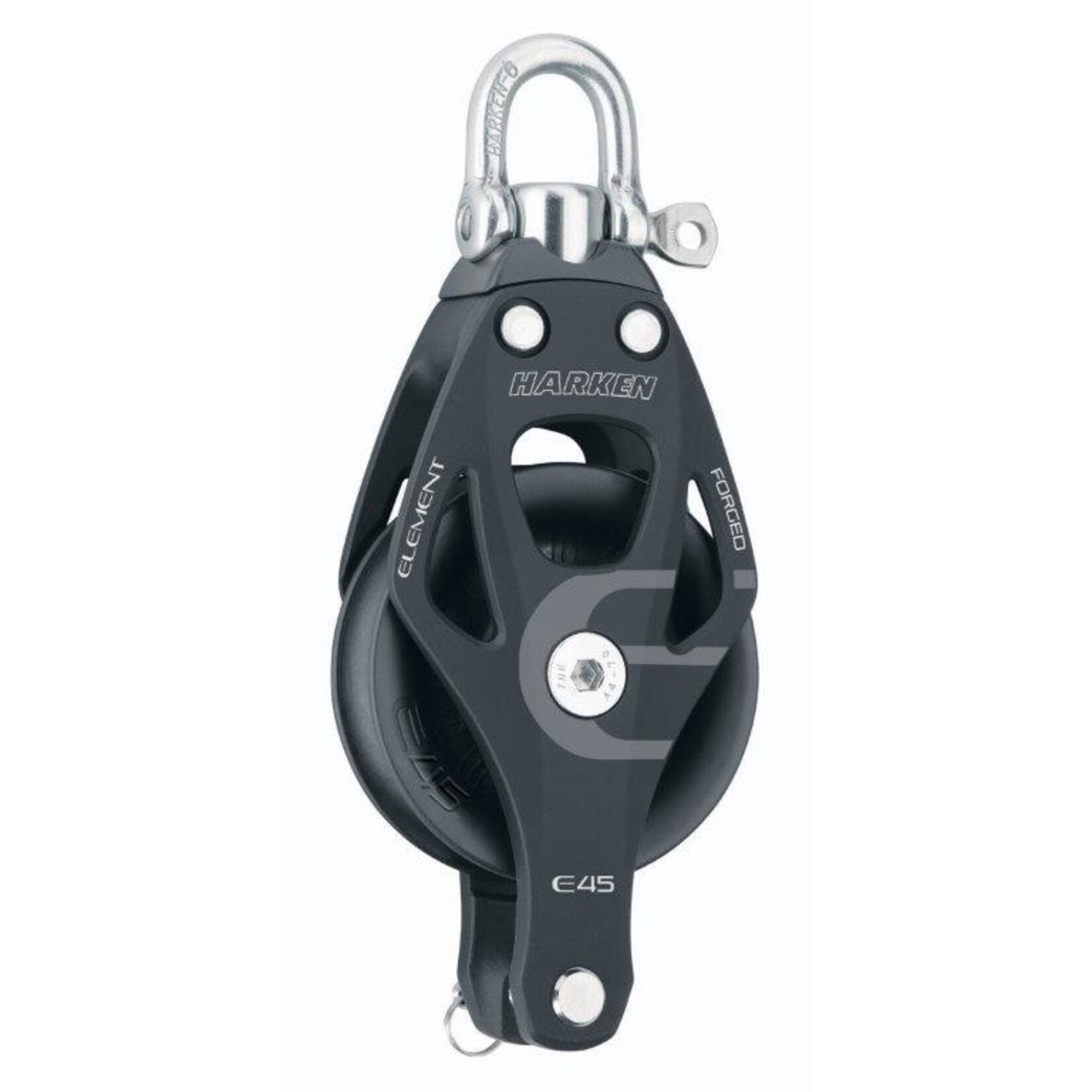 Harken 45mm Element Single Swiv blck w/Bkt