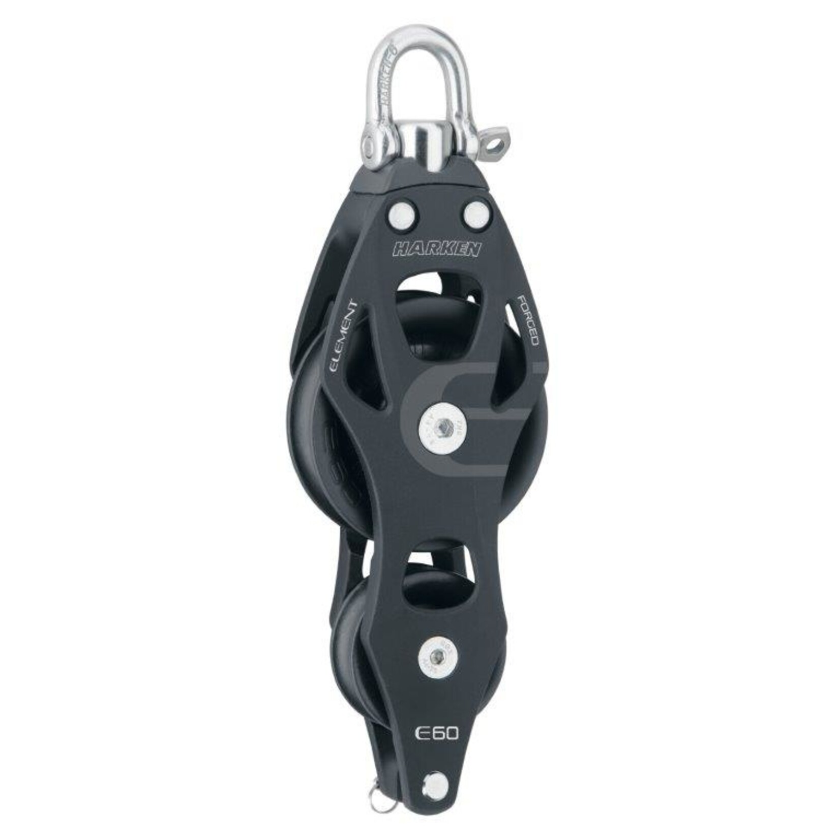 Harken 60mm Element Fiddle Swiv blck w/Bkt