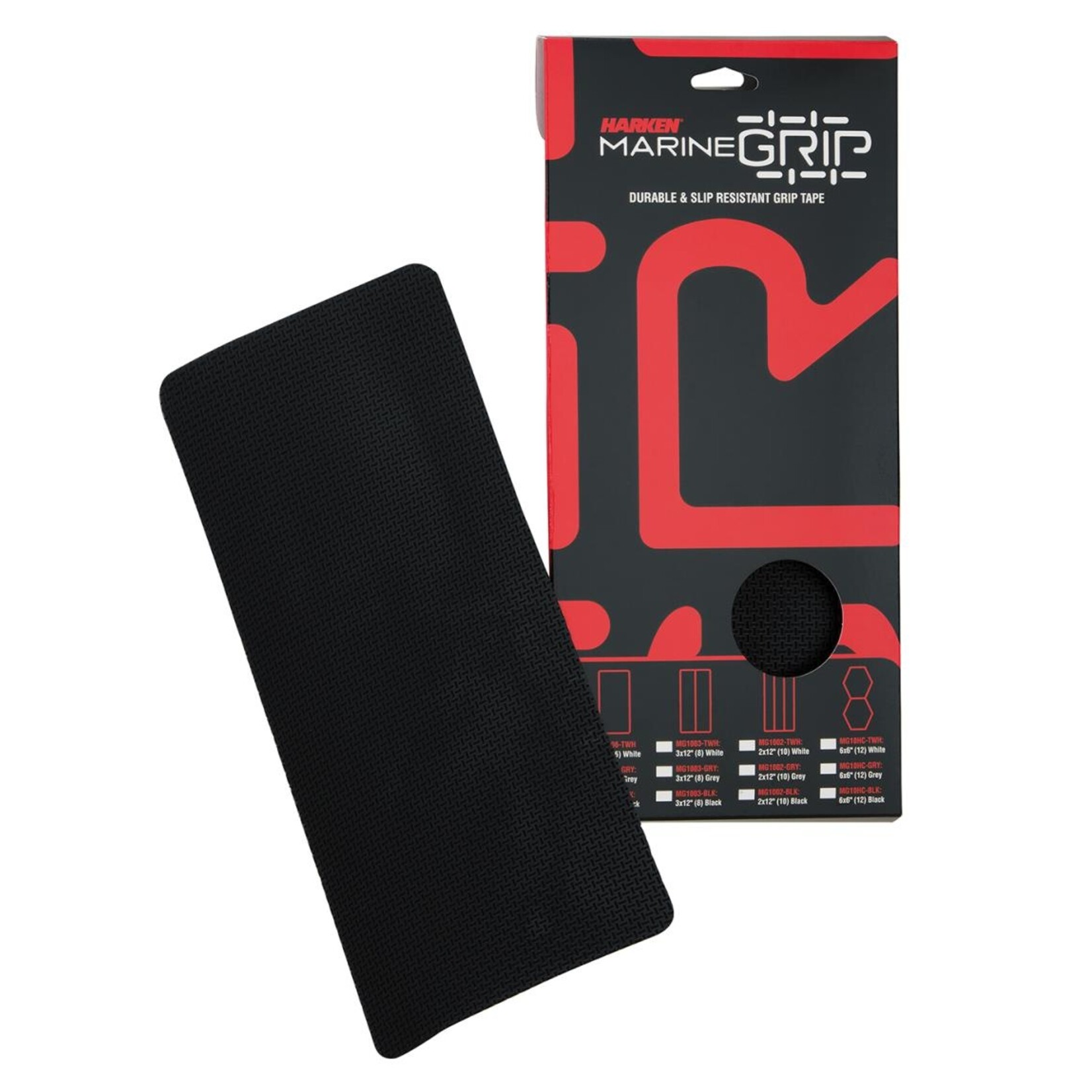 Harken Grip Tape-Black Panel 6x12in(6) Kit