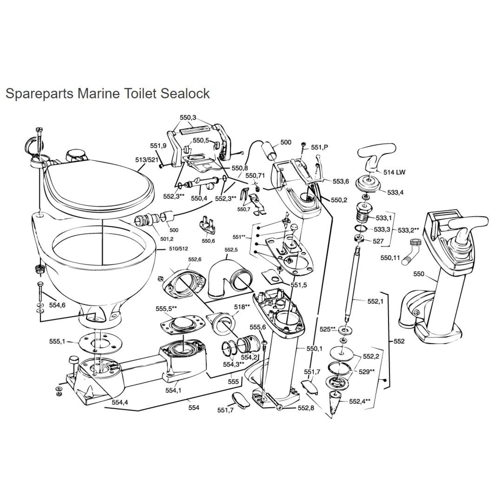 RM69 SEALOCK TOILET SB. ABS SEAT