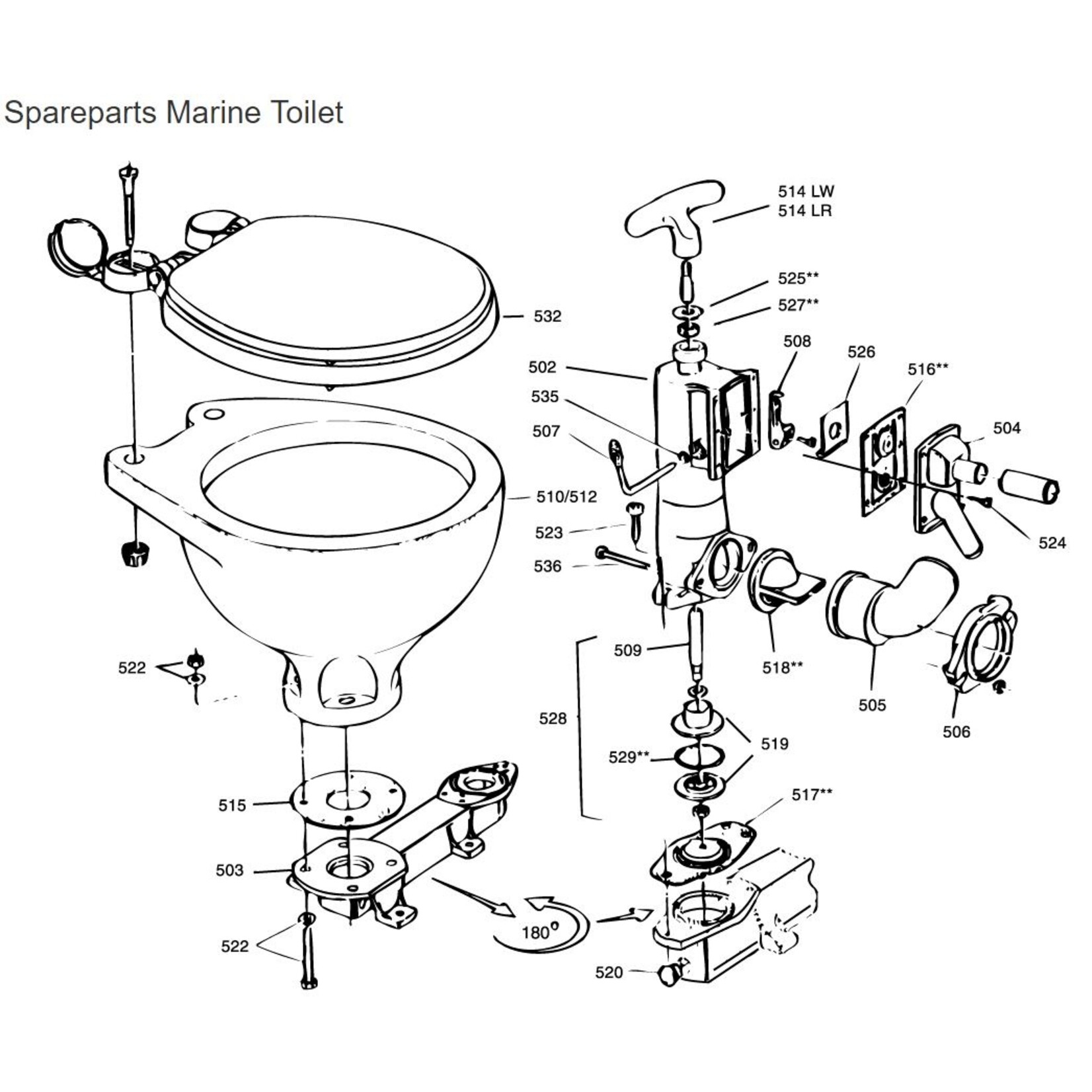 RM69 TOILET SB ABS SEAT WHITE HANDLE