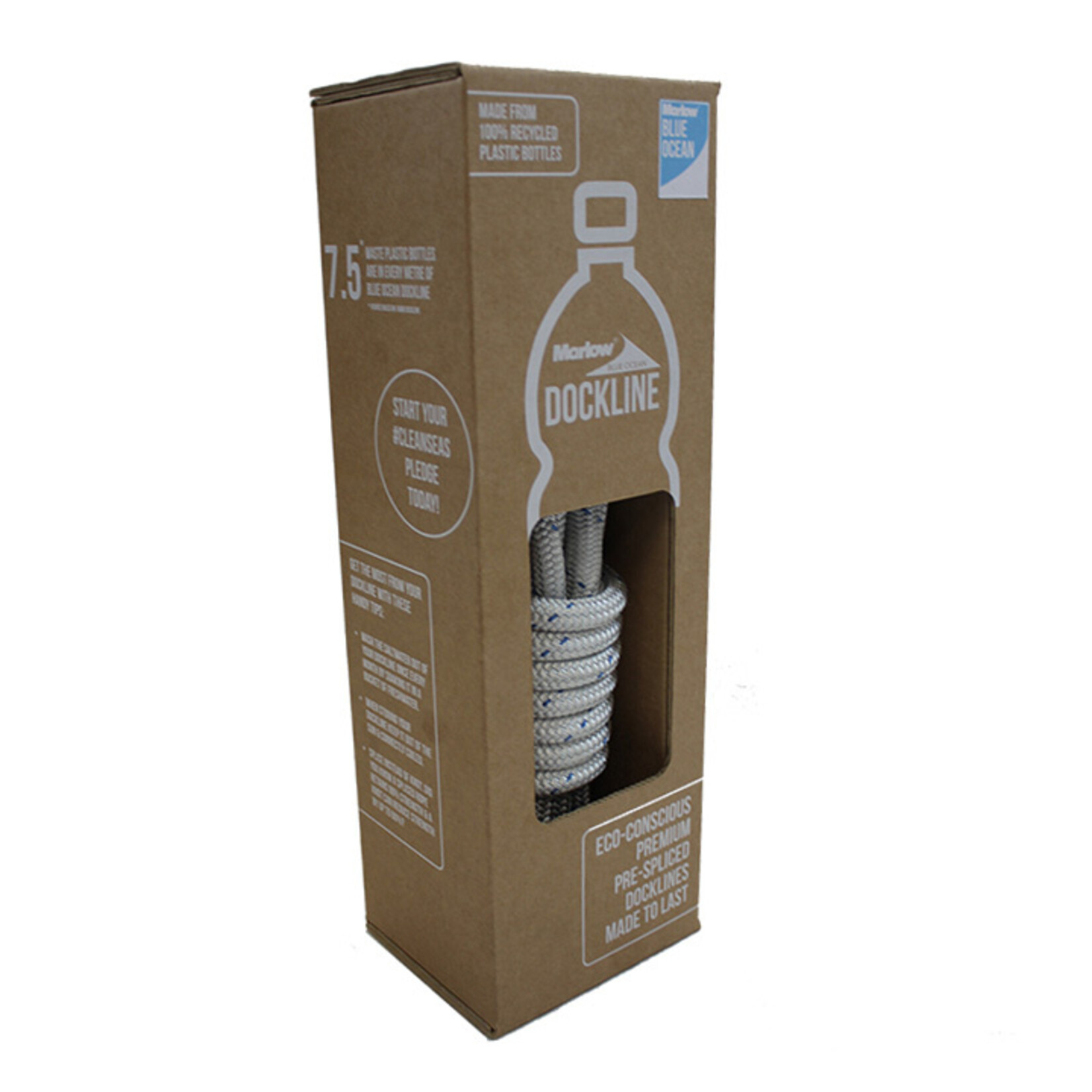 Marlow Dockline Blue Ocean 16mmx9m silver