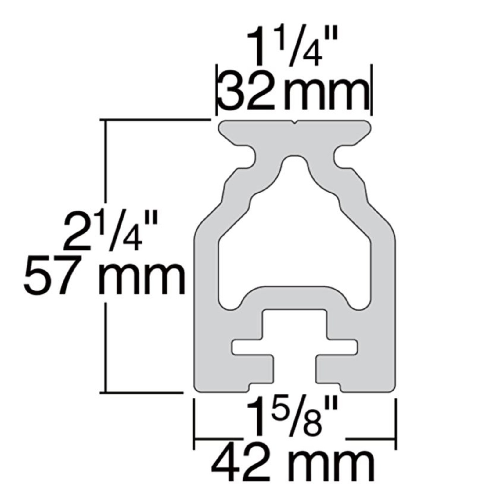 Harken BB 32mm CB High-beam track