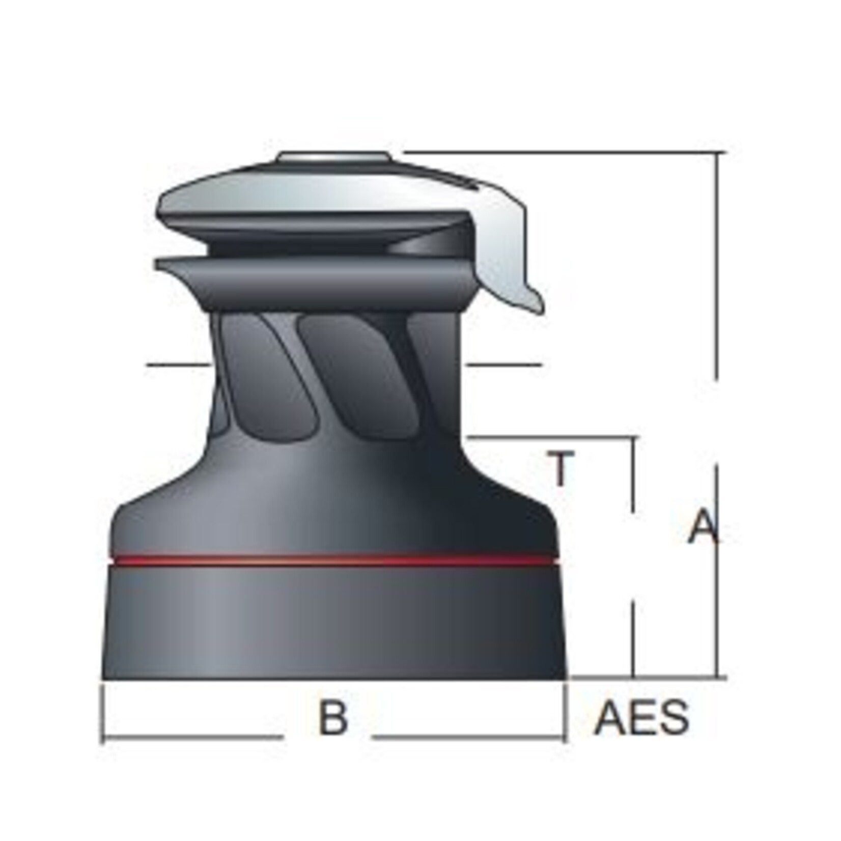 Harken Alu. Radial Winch Self-tailing 40 series