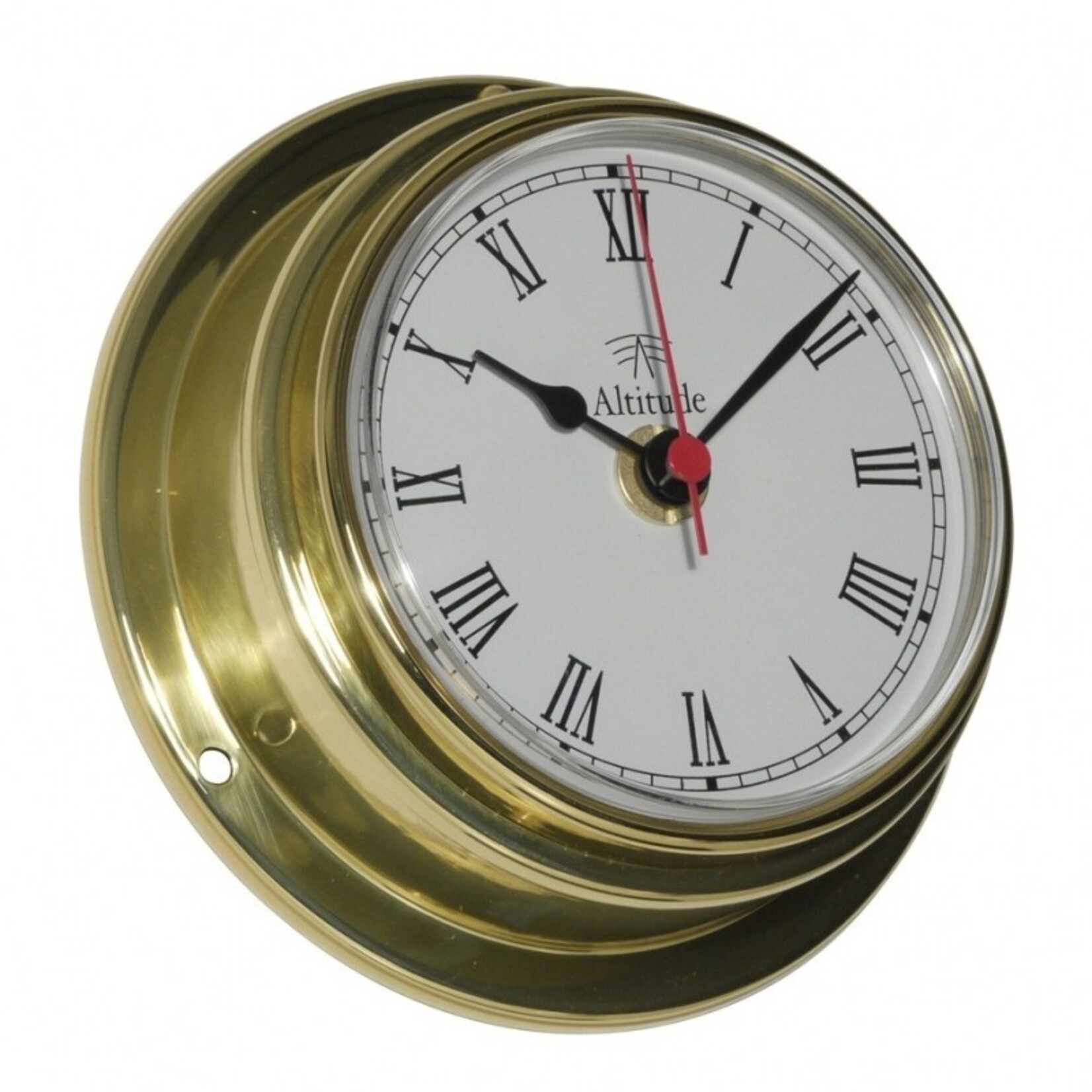 Altitude Clock - 127mm - brass - Altitude - frontwards access