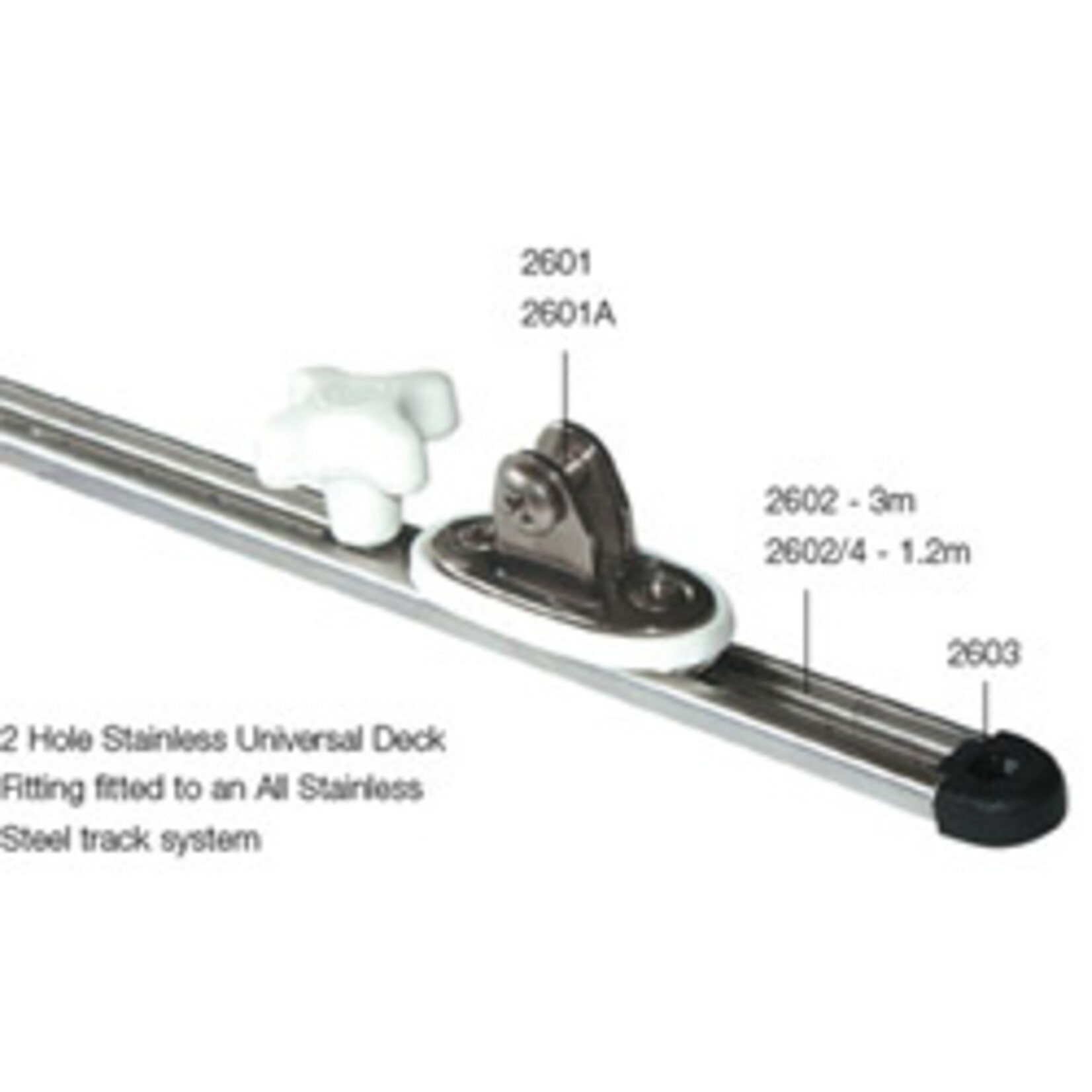 Makefast RVS Rail 1.20mtr