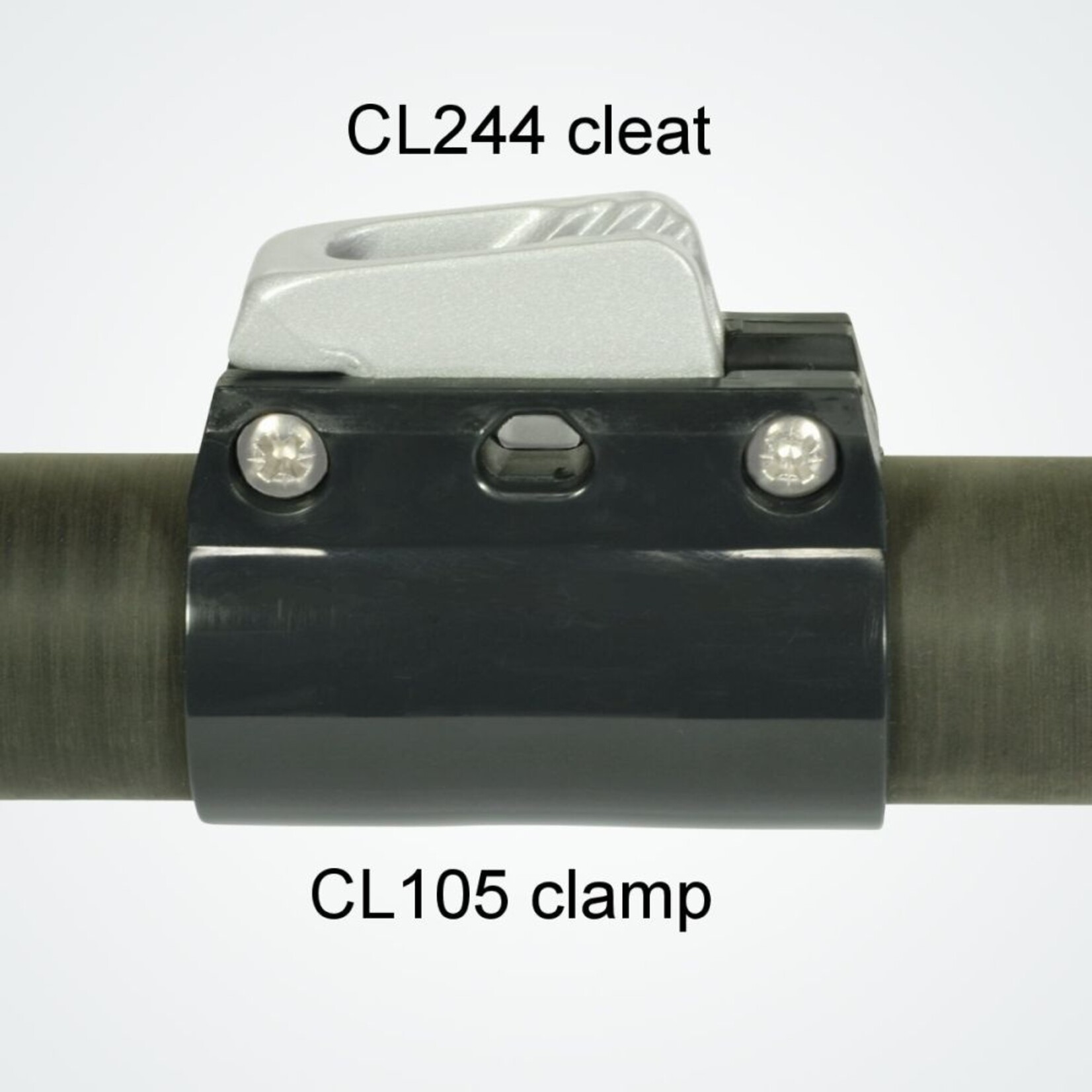 Clamcleat Clamp for 103-105mm circumference grafietgrijs - Loose