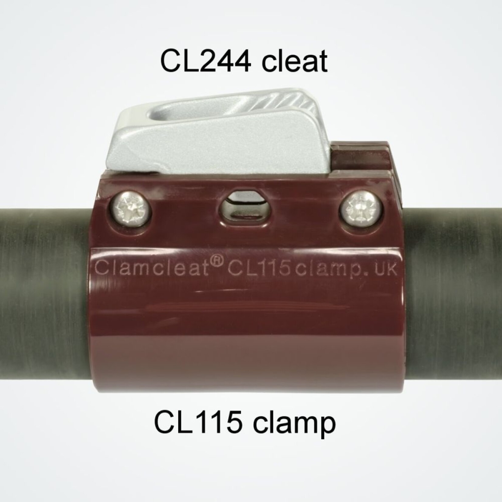 Clamcleat Clamp for 113-116mm circumference aubergine - Loose