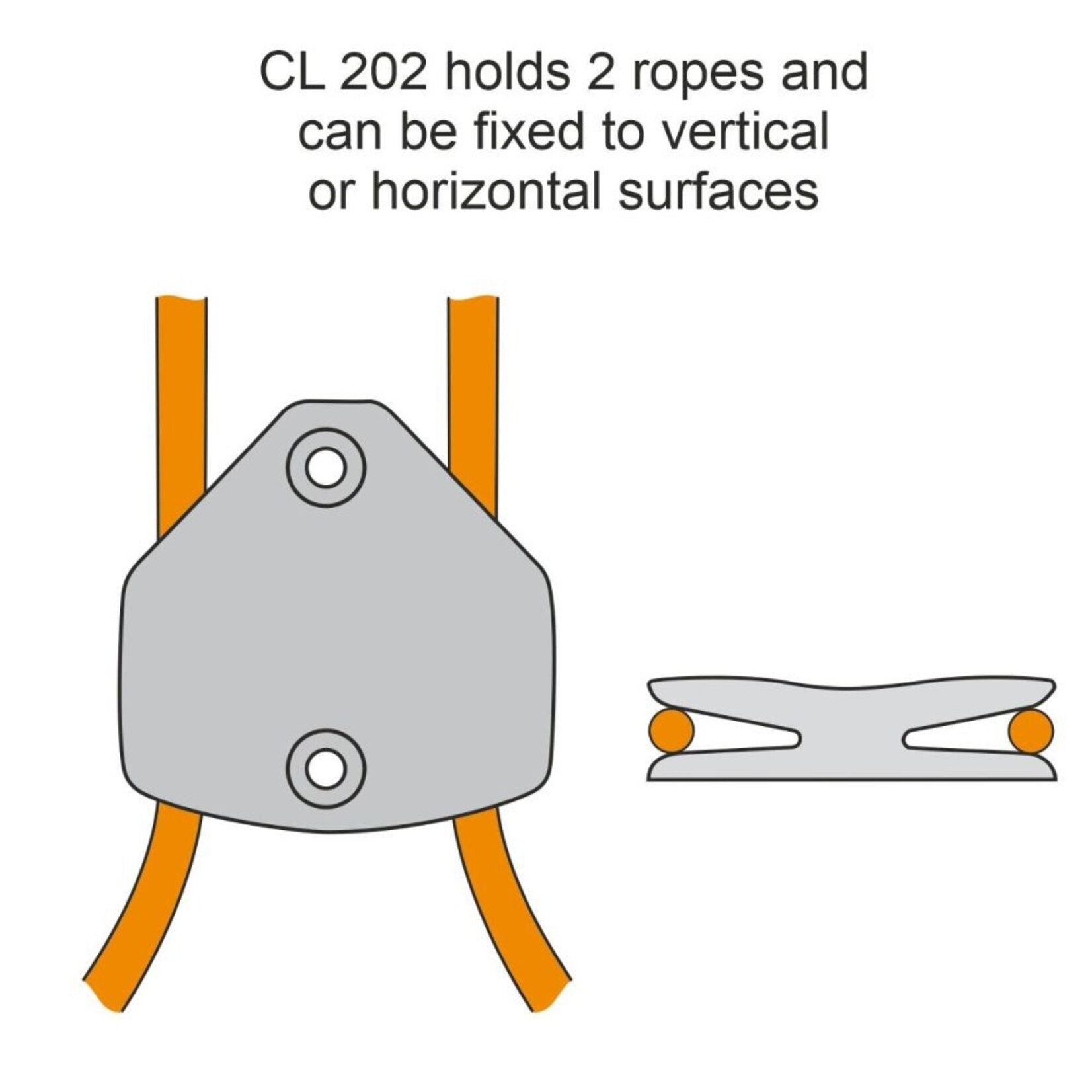 Clamcleat Horizontal