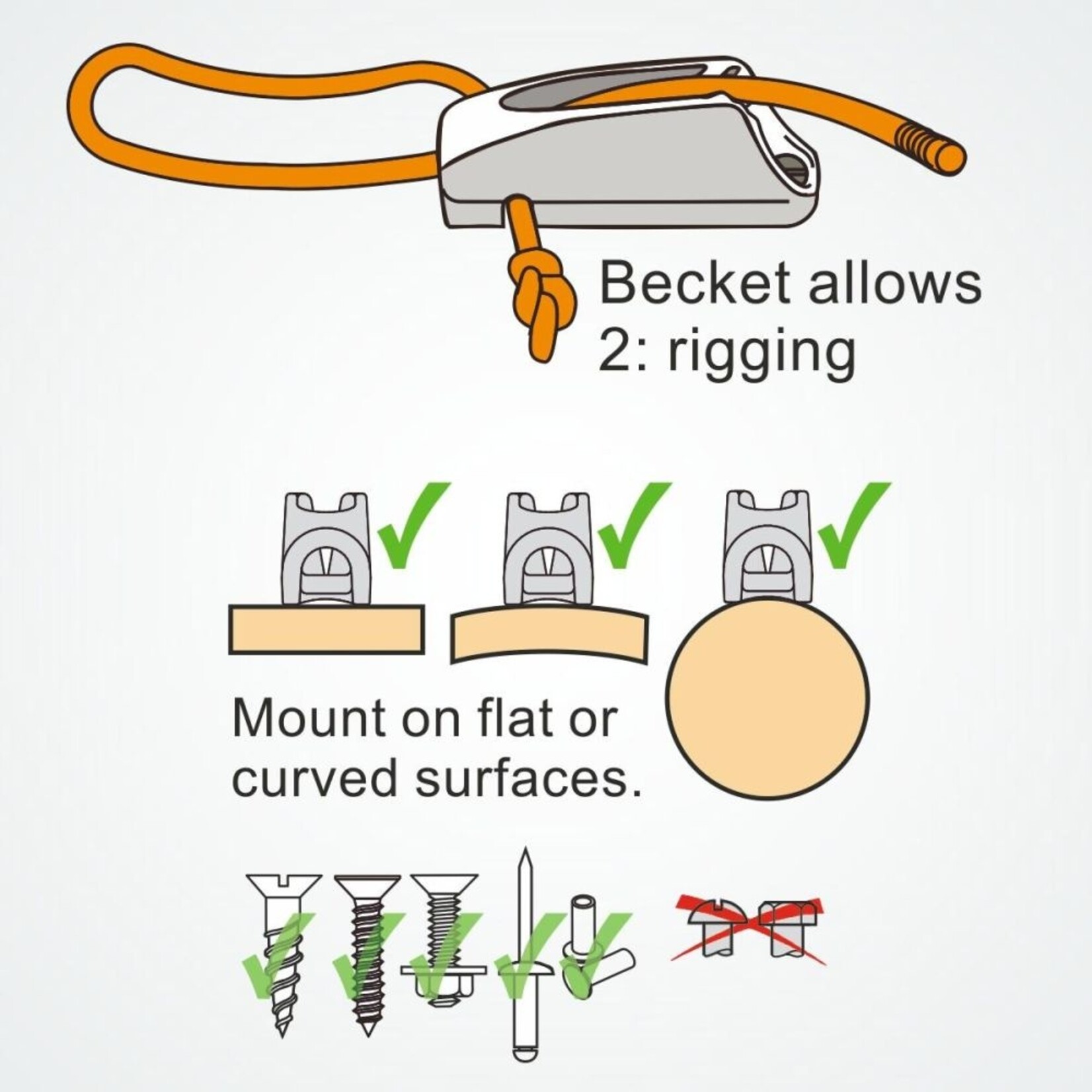 Clamcleat Racing Junior MK2 zilver + Becket