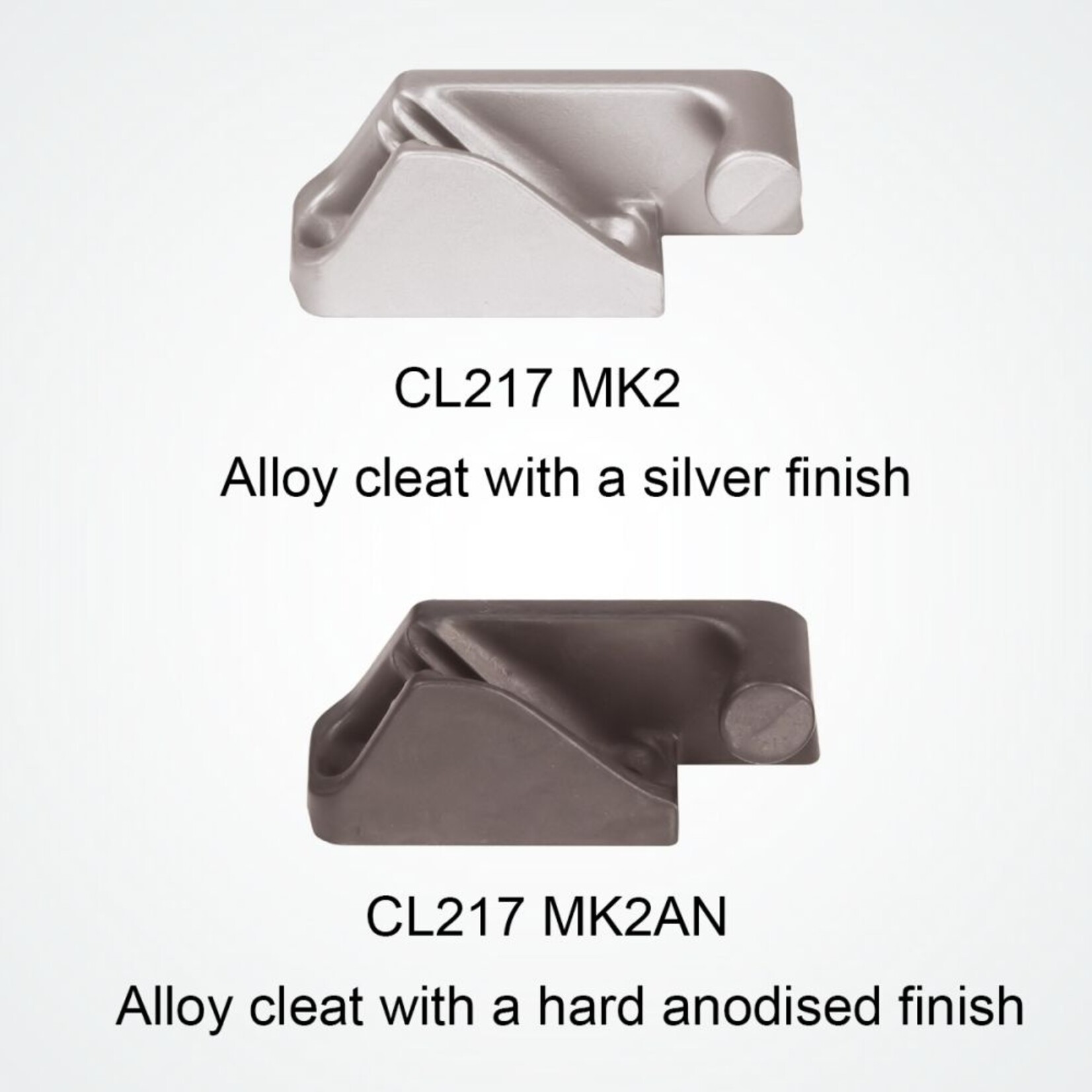 Clamcleat Side Entry MK2AN (Starboard) hard geanodiseerd