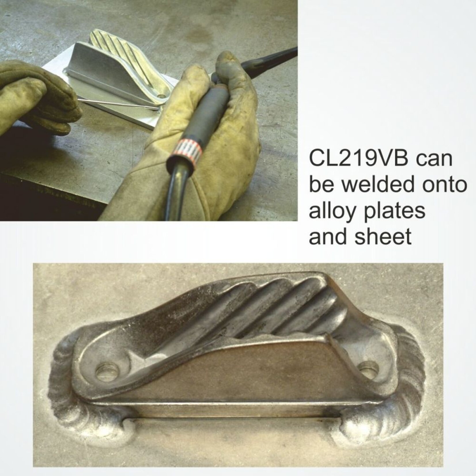 Clamcleat Racing V. Vibro Finish suitable for welding - Loose
